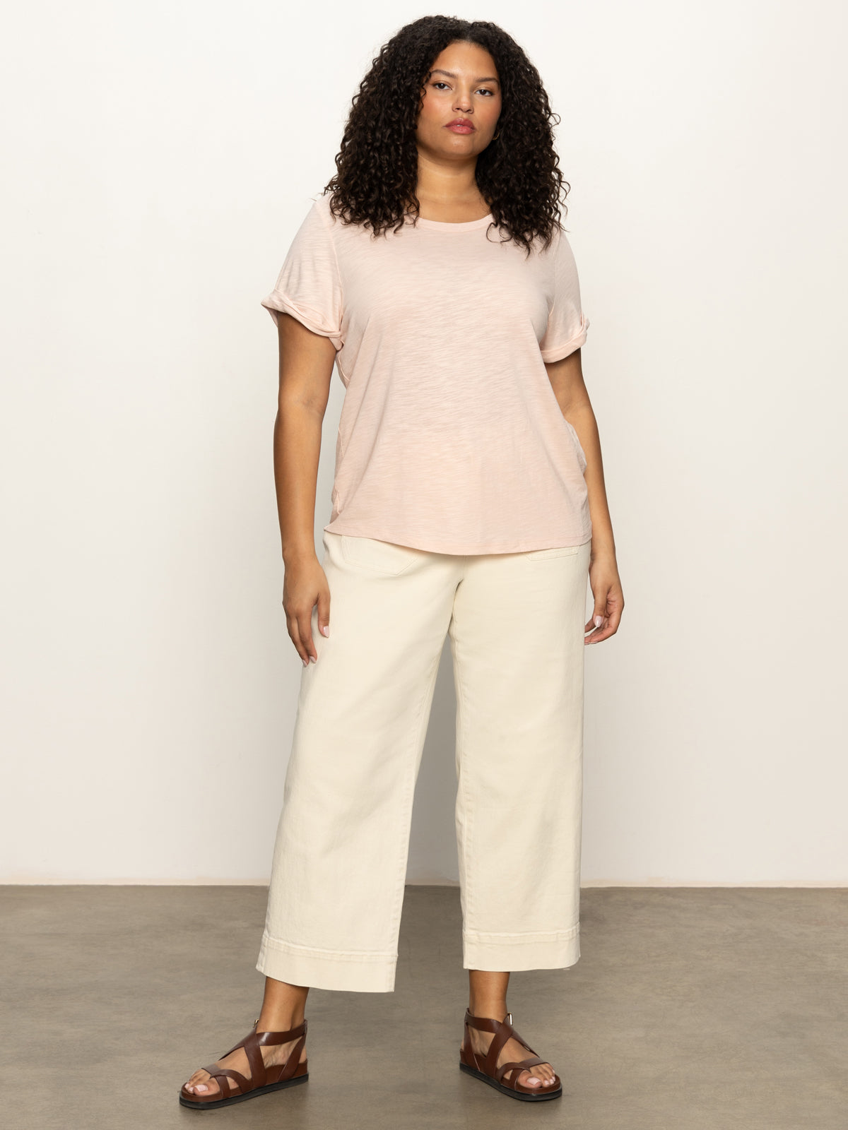 Perfect Tee Remix Earth Pink Extended Sizing - Soft Cotton T-Shirt for Women | Casual Wear, Layering & Everyday Comfort