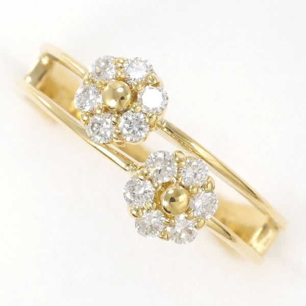 18K Yellow Gold Diamond Ring for Women - Elegant Solitaire Engagement & Wedding Band - Perfect for Proposals, Anniversaries & Special Occasions