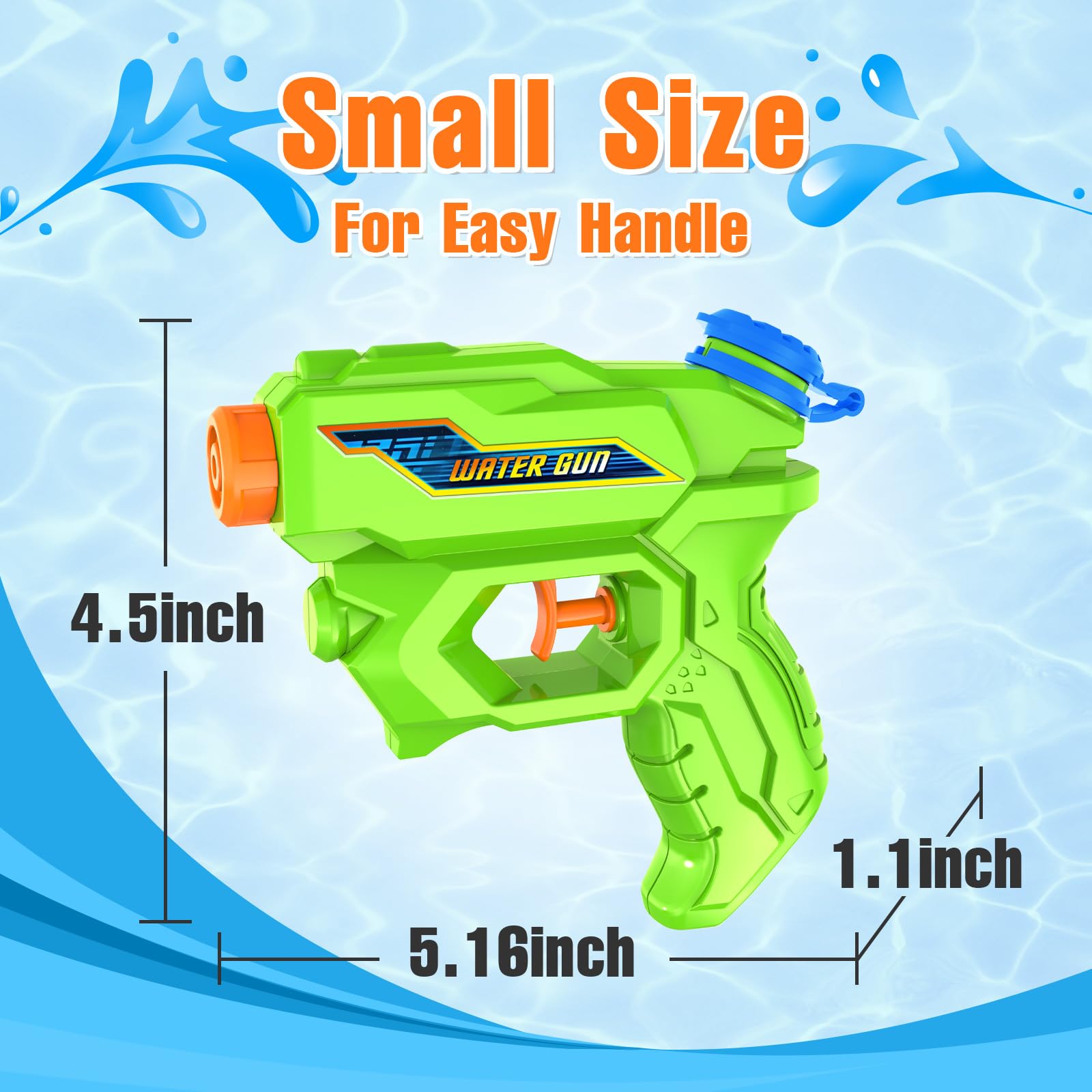 Best Water Guns for Kids - Mini Squirt Guns & Small Water Blaster Toys for Boys, Girls & Toddlers - Fun Summer Outdoor Toys for Pool, Beach & Backyard Water Fights
