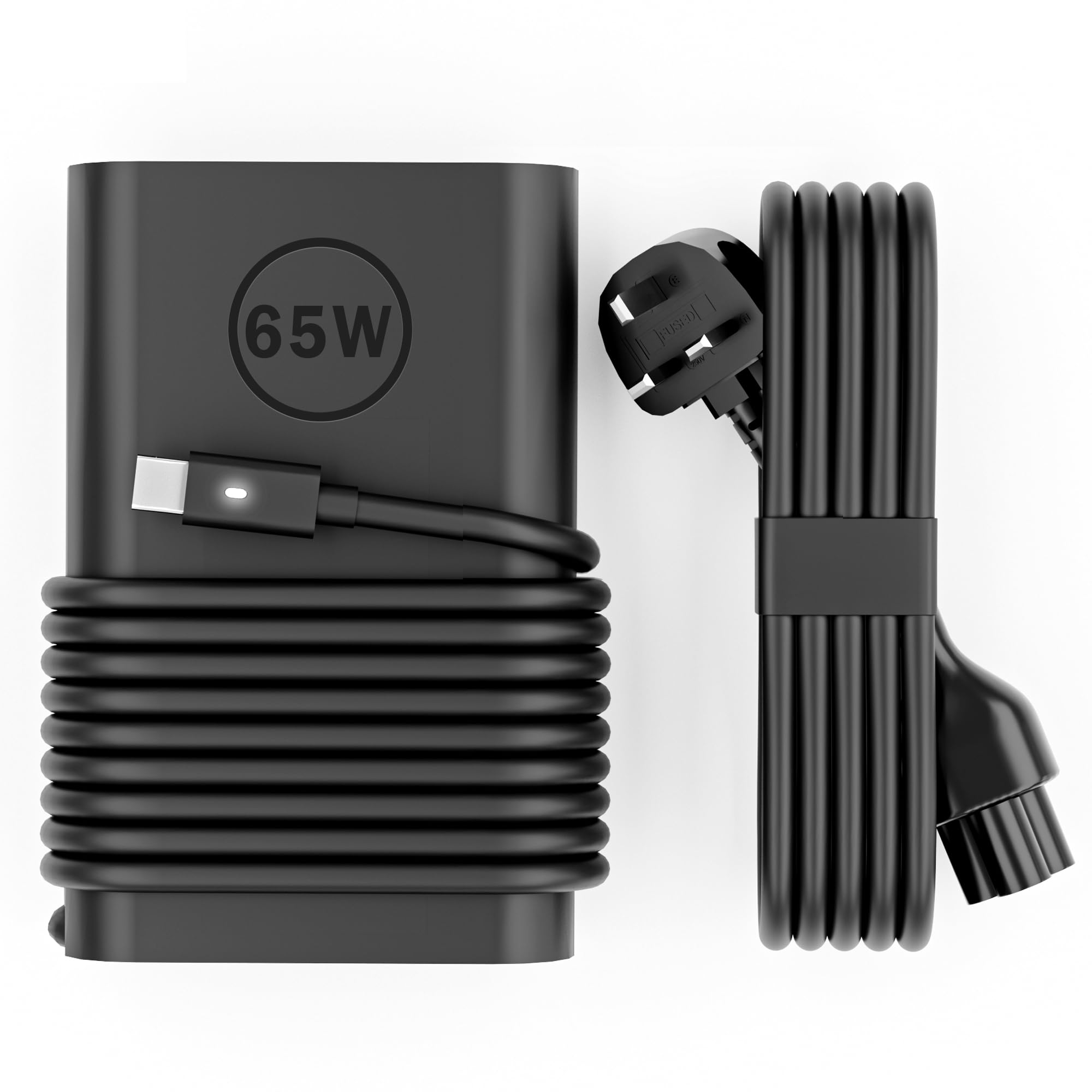 65W Dell USB-C Laptop Charger - Compatible with Dell Latitude, XPS 13 & Chromebook Series | Fast Charging Power Adapter for Work, Travel & Home Office Use