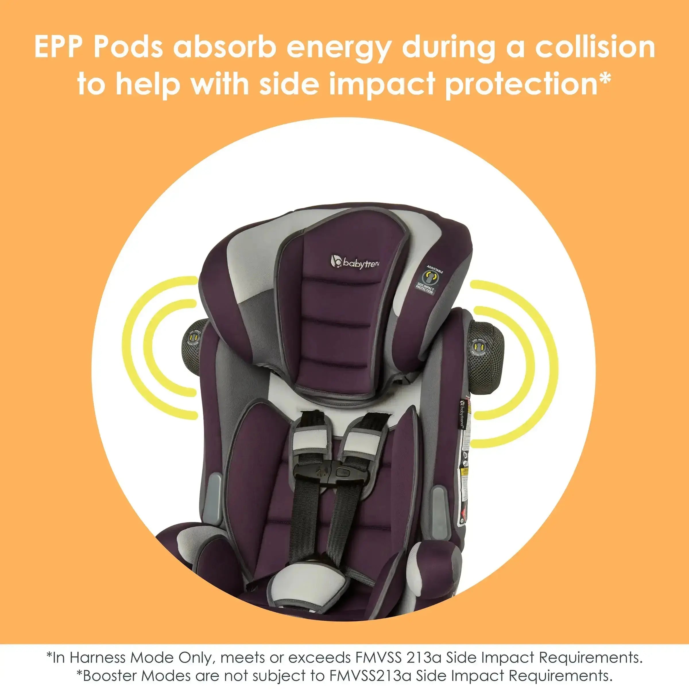 Hybrid™ SI 3-in-1 Convertible Booster Car Seat with Side Impact Protection - Safe for Infants, Toddlers & Big Kids | Perfect for Travel, School & Family Road Trips