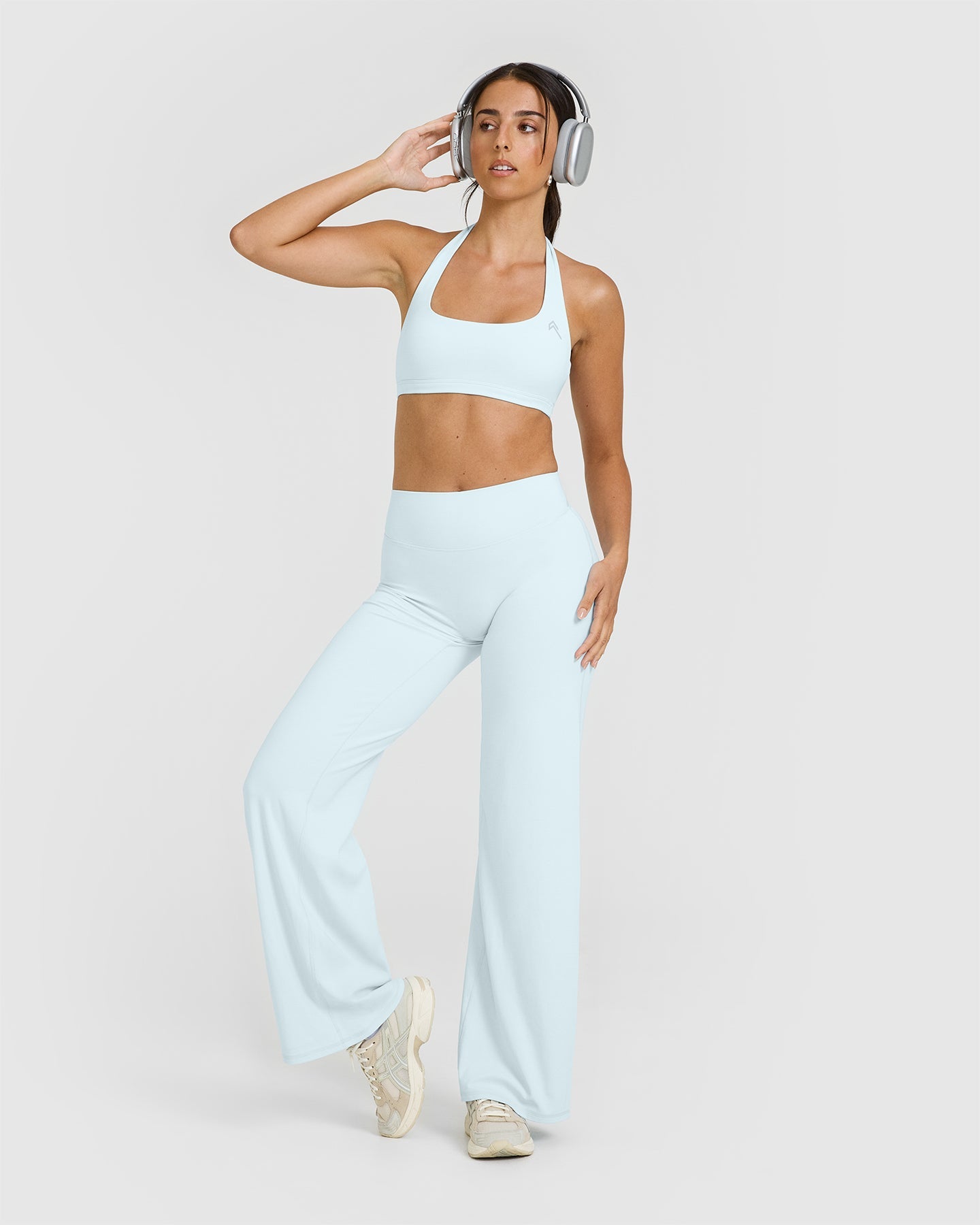 SoftMotion™ Straight Leg Yoga Pants for Women - Comfortable High Waisted Lounge Pants in Cloud Blue | Perfect for Yoga, Workouts & Relaxing at Home