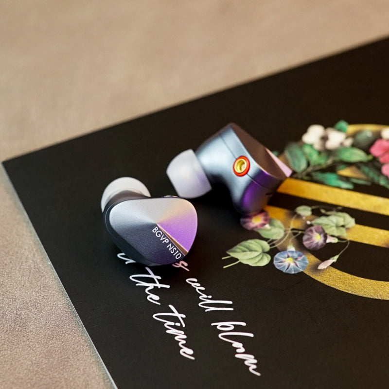 BGVP NS10 8BA+2DD Hybrid Driver In-Ear Monitors IEMs - High Resolution Audiophile Earphones for Music, Gaming & Studio Monitoring