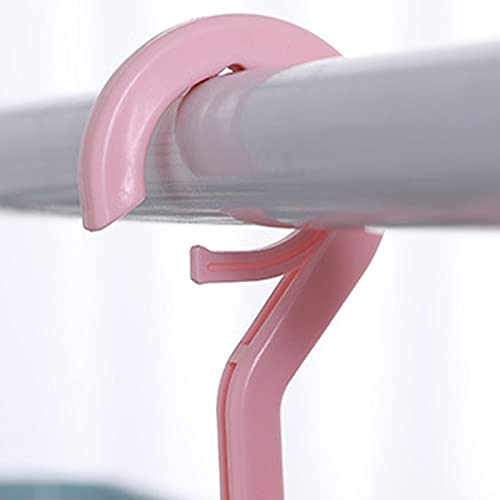 Foldable Plastic Clothes Drying Rack with 32 Clips - Windproof Laundry Hanger for Socks, Bras & Underwear | Space-Saving Drip Dry Solution for Apartments, Dorms & Travel