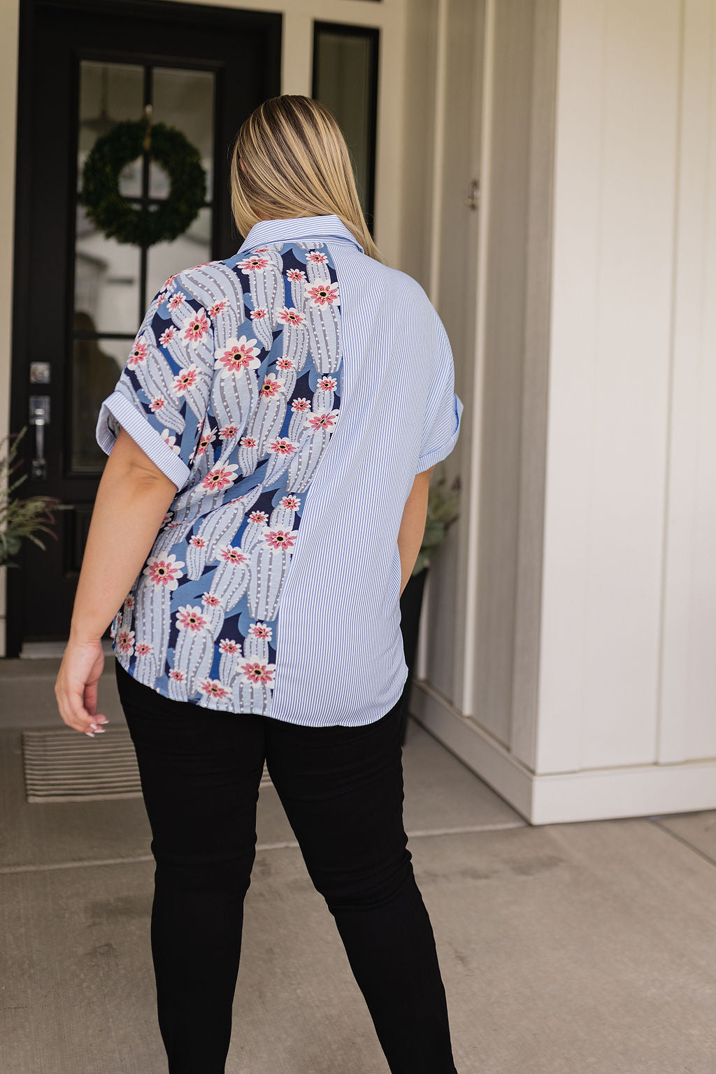 Best of Both Worlds Button Down Top for Women - Stylish & Comfortable Casual Shirt for Work & Everyday Wear | Perfect for Office, Outings & Date Nights