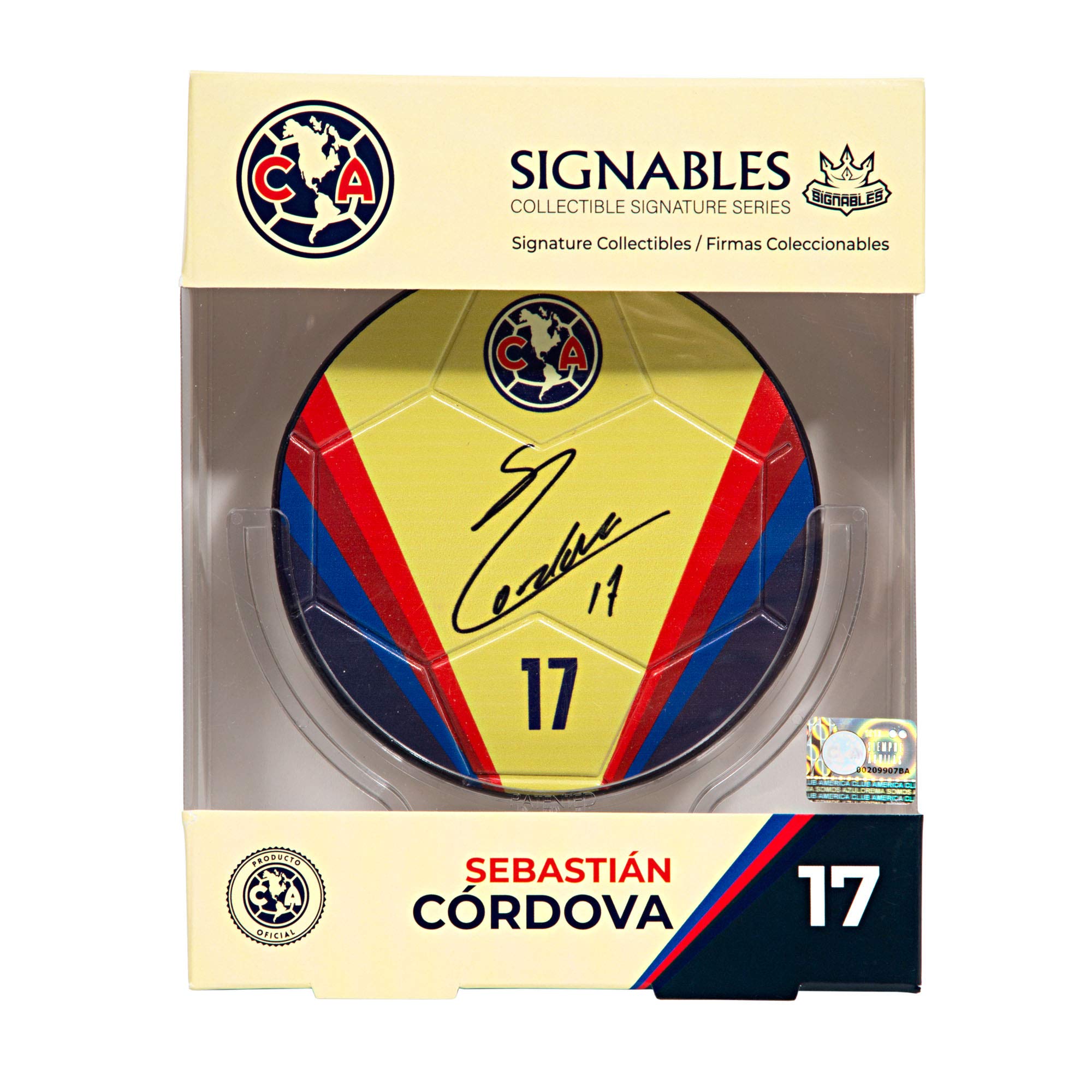 Signables Premium Official Football Facsimile - Authentic American Club Collectible Soccer Ball - Perfect for Sports Memorabilia Collection, Fan Gifts & Game Room Decor
