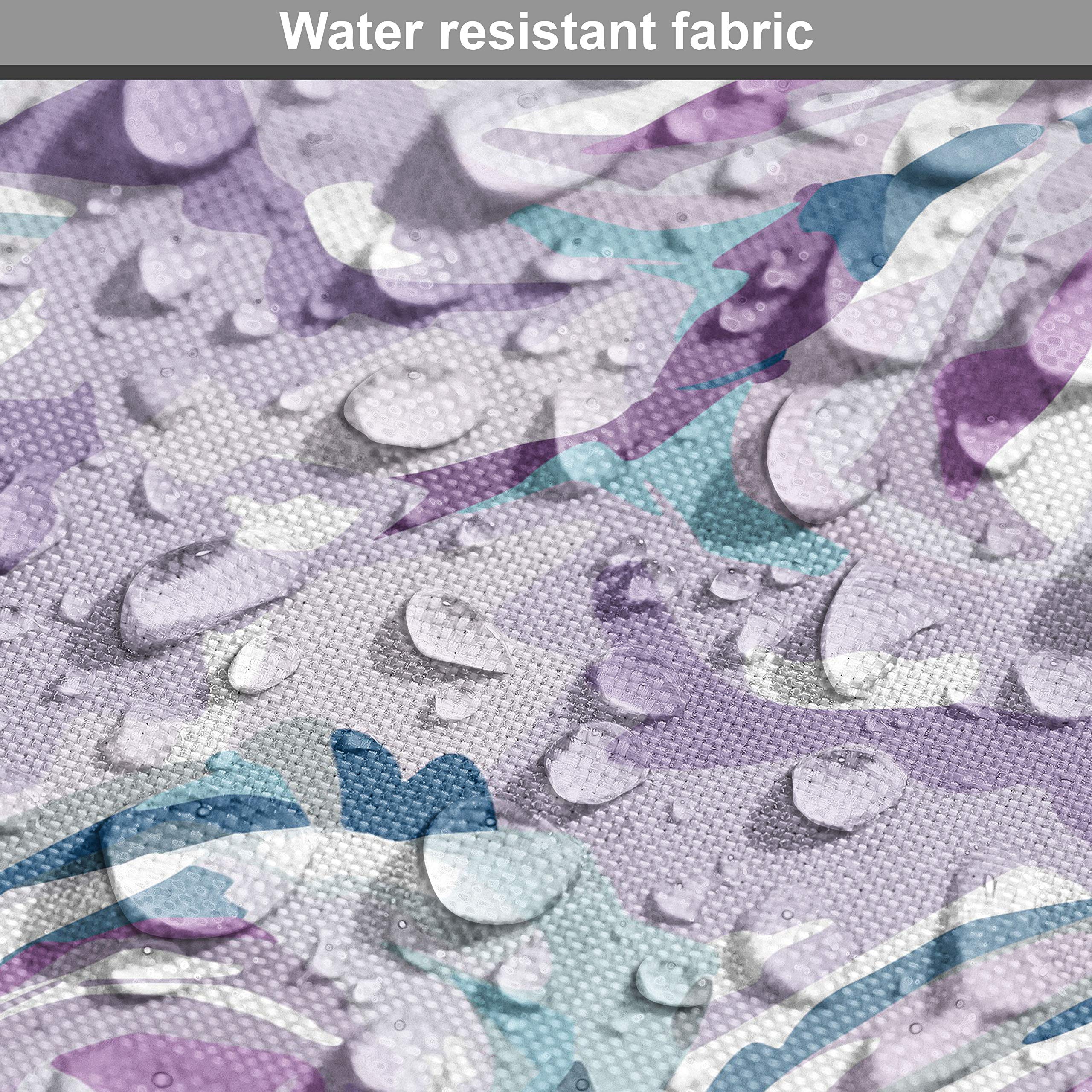 Ambesonne Floral Fabric by The Yard - Romantic Roses Pattern Upholstery Fabric for Sofa, Curtains & Home Decor | Mauve Seafoam Cotton Fabric for DIY Crafts, Pillow Covers & Table Runners