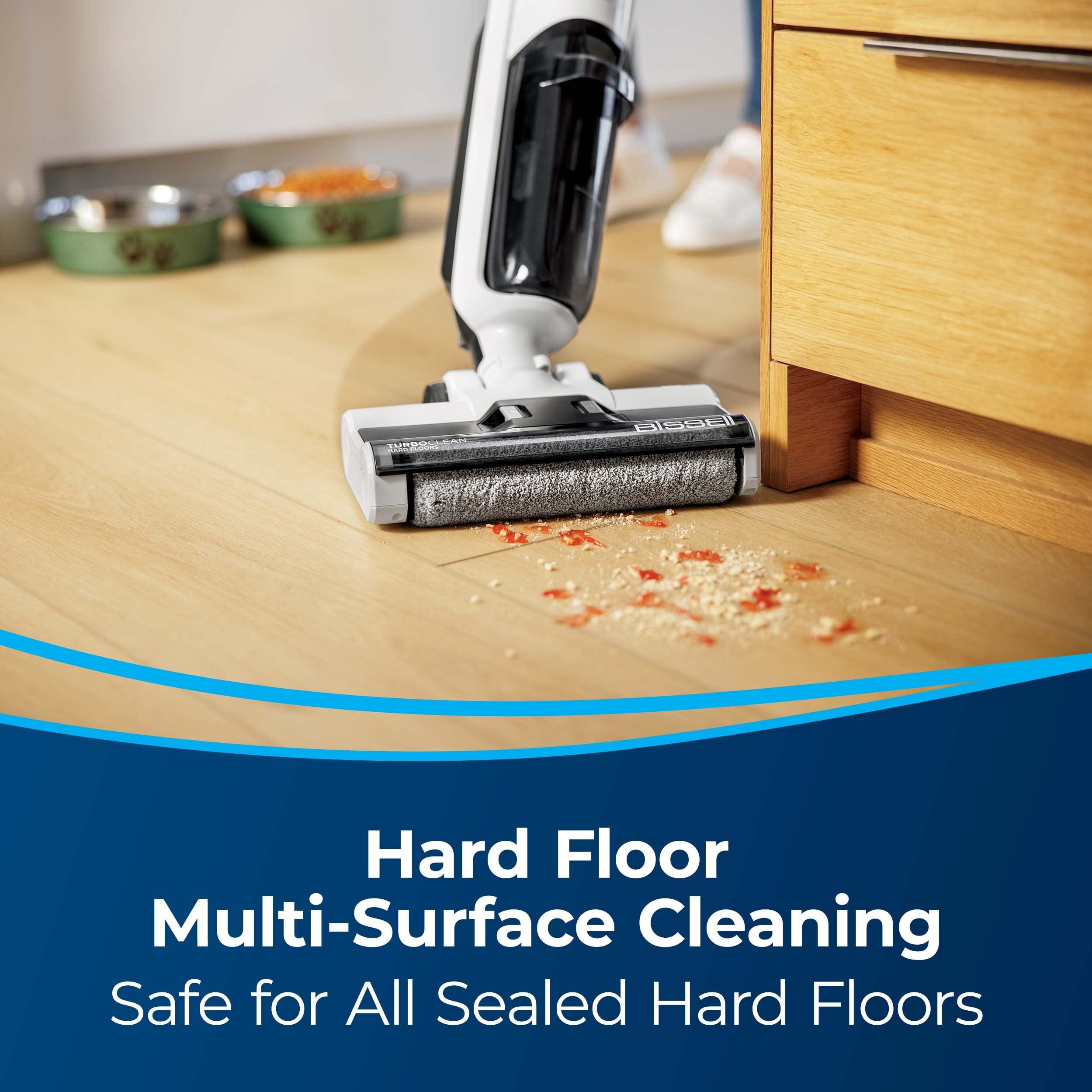 Bissell TurboClean 3548 Cordless Hard Floor Cleaner & Wet Dry Vacuum - Lightweight Mop for Tile, Wood & Laminate Floors - Perfect for Quick Spills, Pet Messes & Deep Cleaning