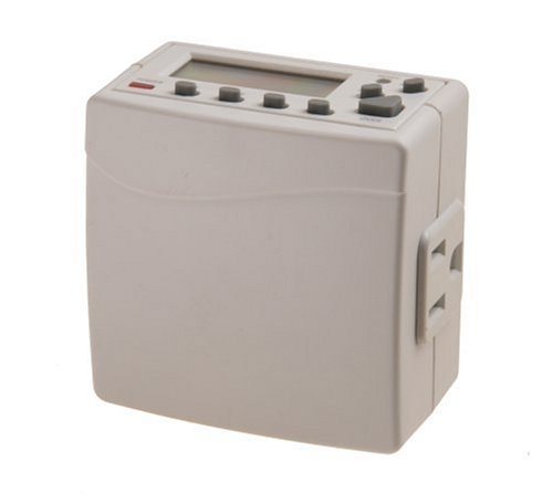 Amertac TEO5W White Decorative Indoor Weekly Digital Timer - Programmable Light Switch for Home, Office & Bedroom Automation