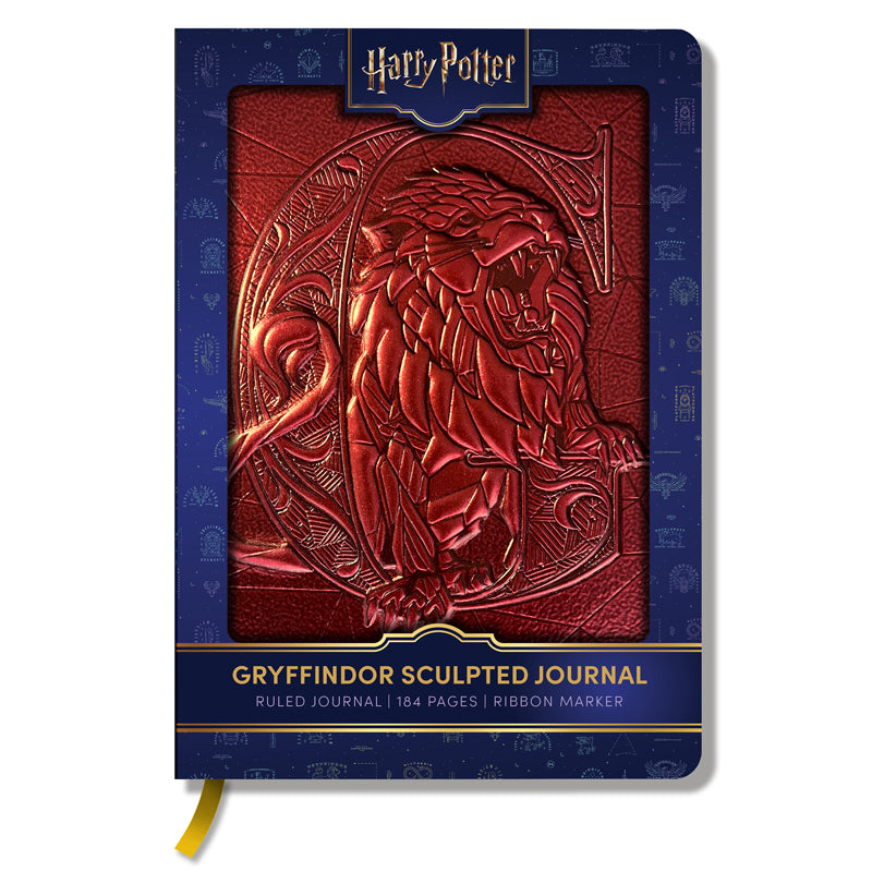 Harry Potter Gryffindor Journal - Leather Bound Notebook for Wizards & Witches | Perfect for Spell Notes, Classwork & Wizarding Adventures