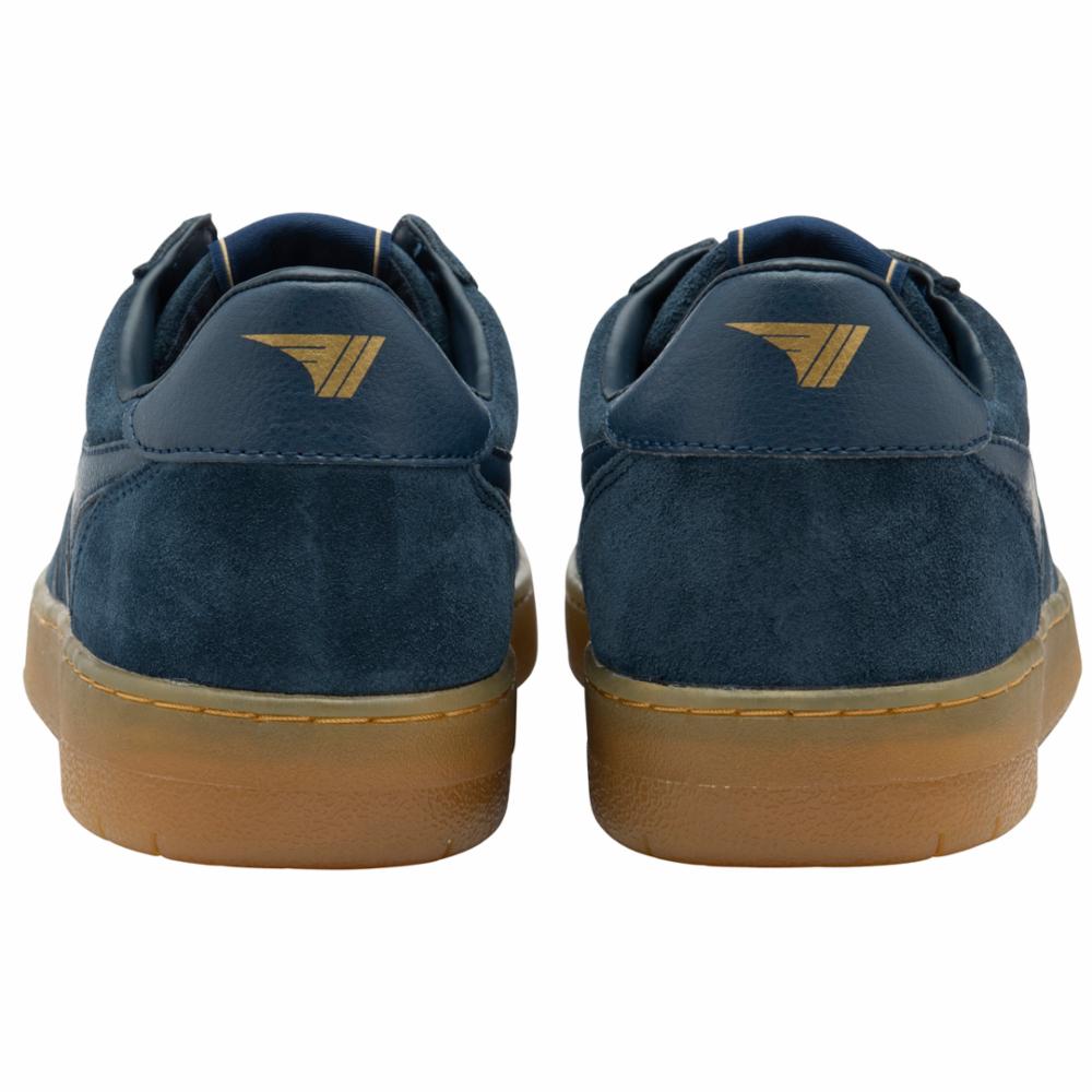 Gola Men's Hawk Suede 86 Blue Sneakers - Classic Retro Running Shoes for Casual Wear & Street Style Fashion