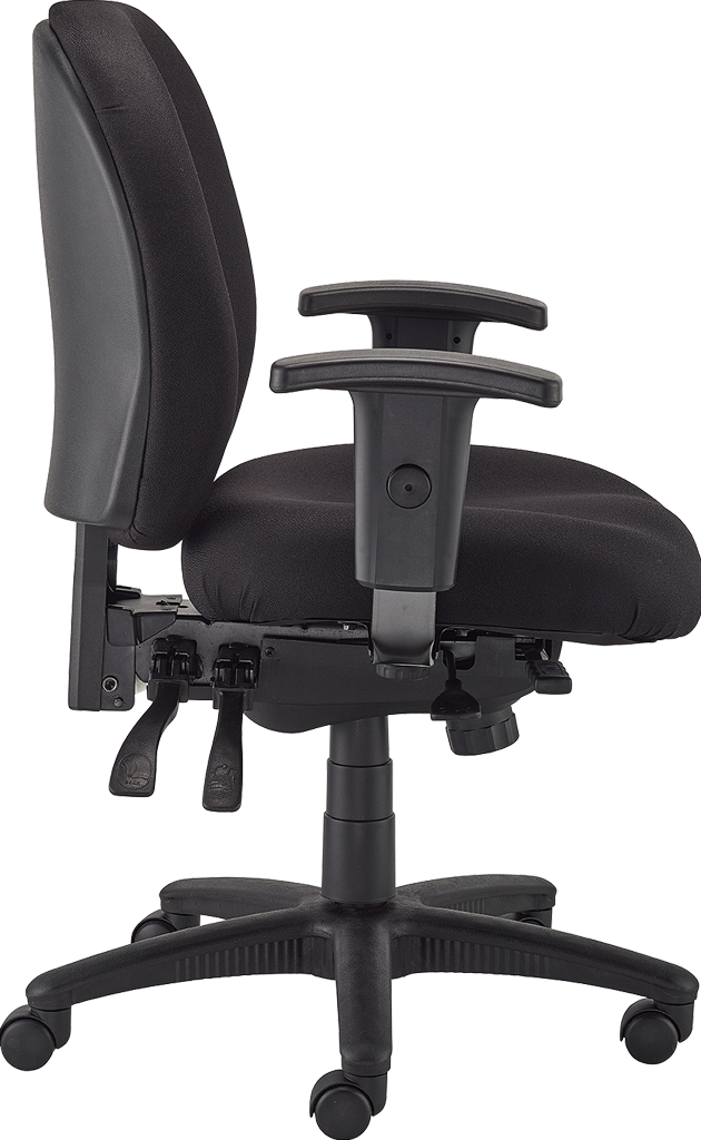 Eurotech Racer FM4087 Ergonomic Fabric Office Chair - Adjustable Height, Lumbar Support & Swivel Base for Home Office, Gaming & Workspace Comfort