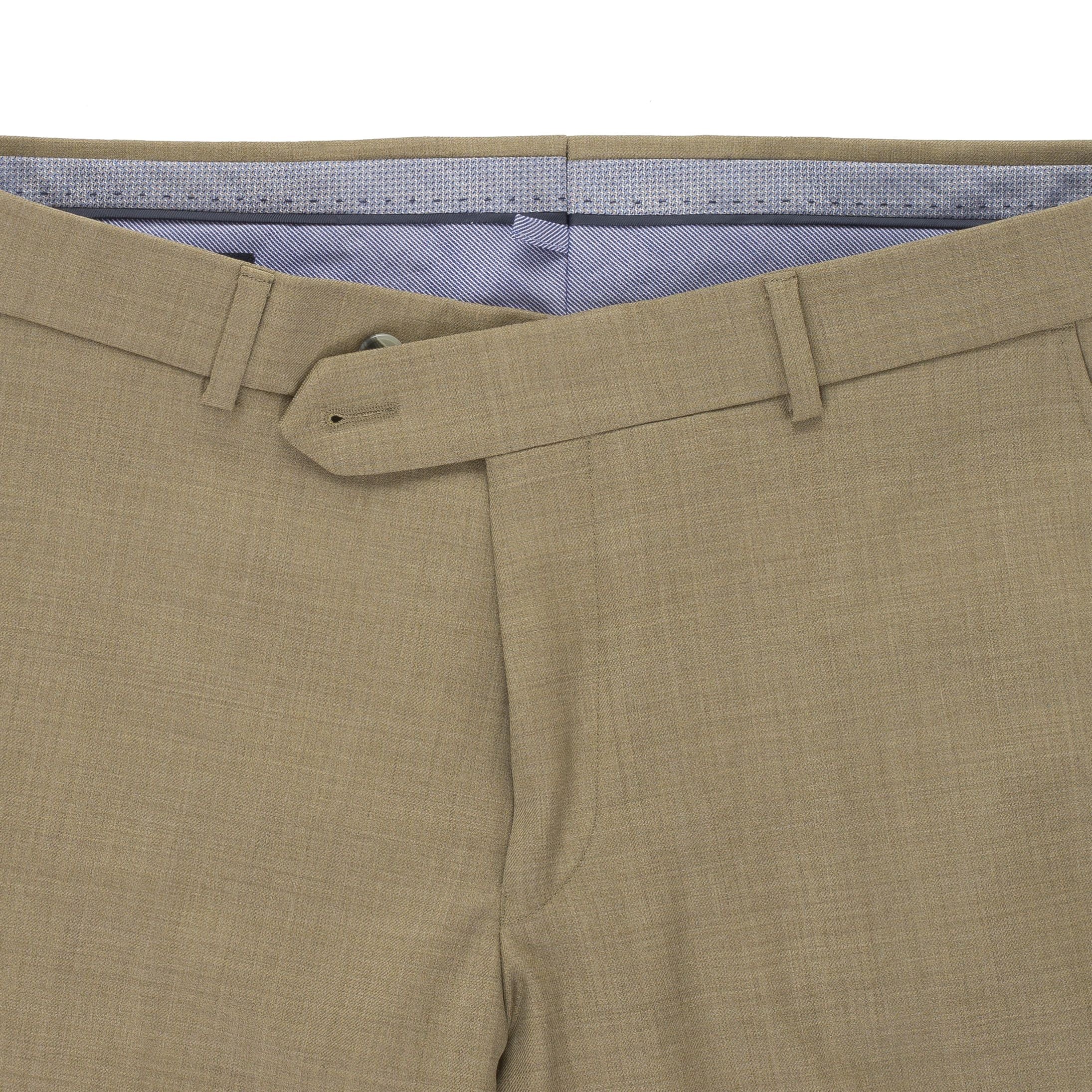 Allen Oniel Tan Harness Dress Pants for Men - Stylish Formal Office Wear & Business Attire - Perfect for Weddings, Interviews, and Professional Events
