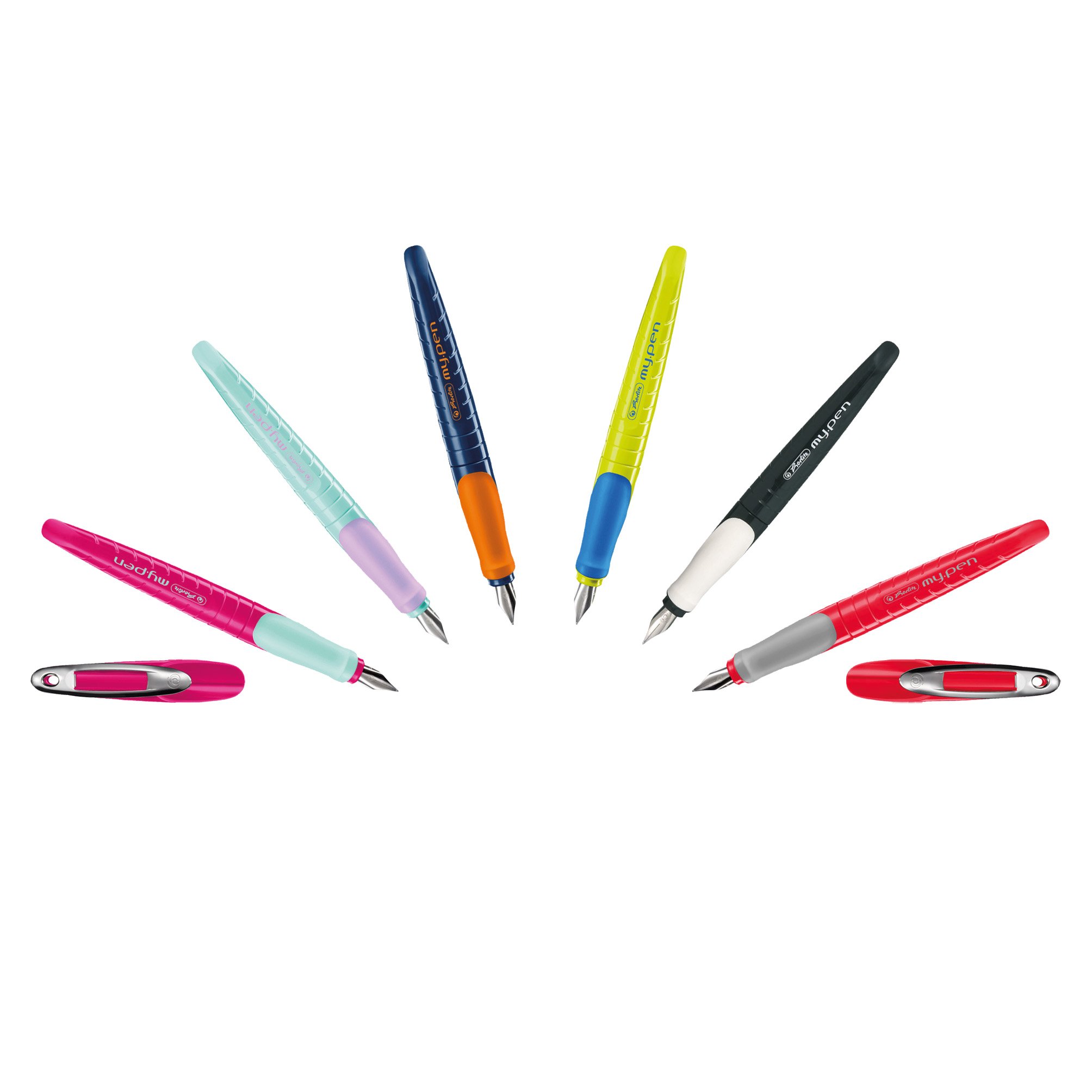 Premium Fountain Pens Set - 12 Vibrant Assorted Colors for Smooth Writing | Ideal for Calligraphy, Office Use, and Gift Giving