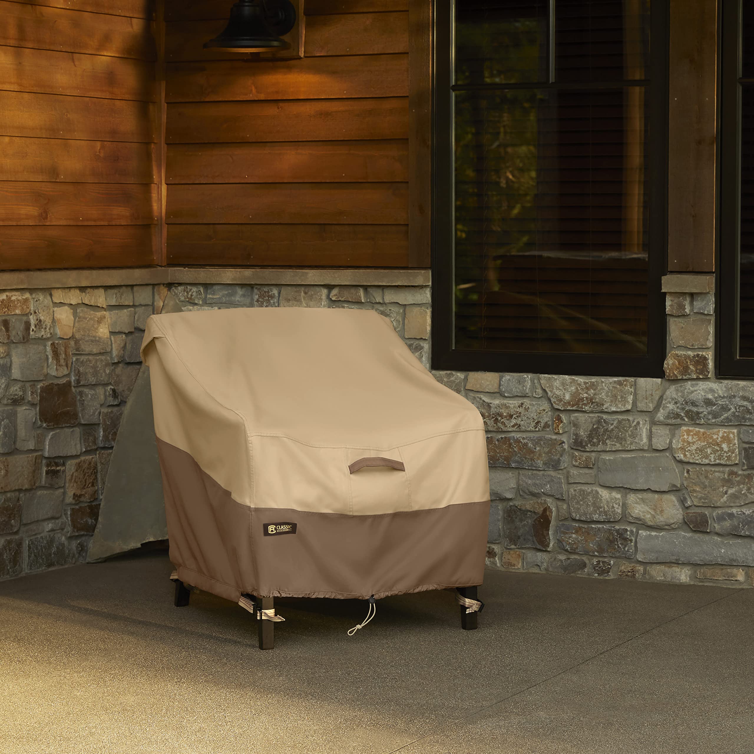 Classic Accessories Veranda's Best Waterproof Adirondack Patio Chair Cover, 32 x 34 x 36 Inch - Durable Outdoor Furniture Protection for All Seasons