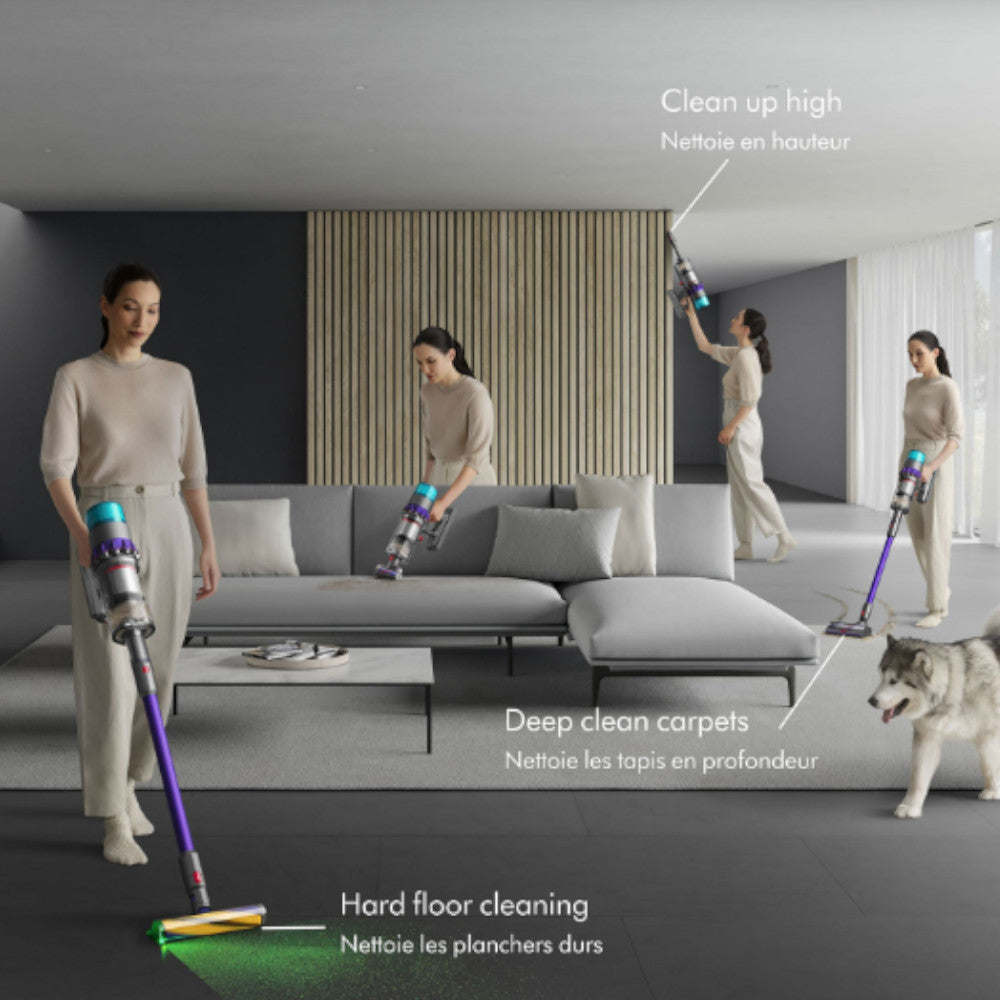 Refurbished Dyson Gen5 Detect Cordless Stick Vacuum - Excellent Condition | 1-Year Warranty | Powerful Suction for Pet Hair & Hardwood Floors | Lightweight for Easy Home Cleaning