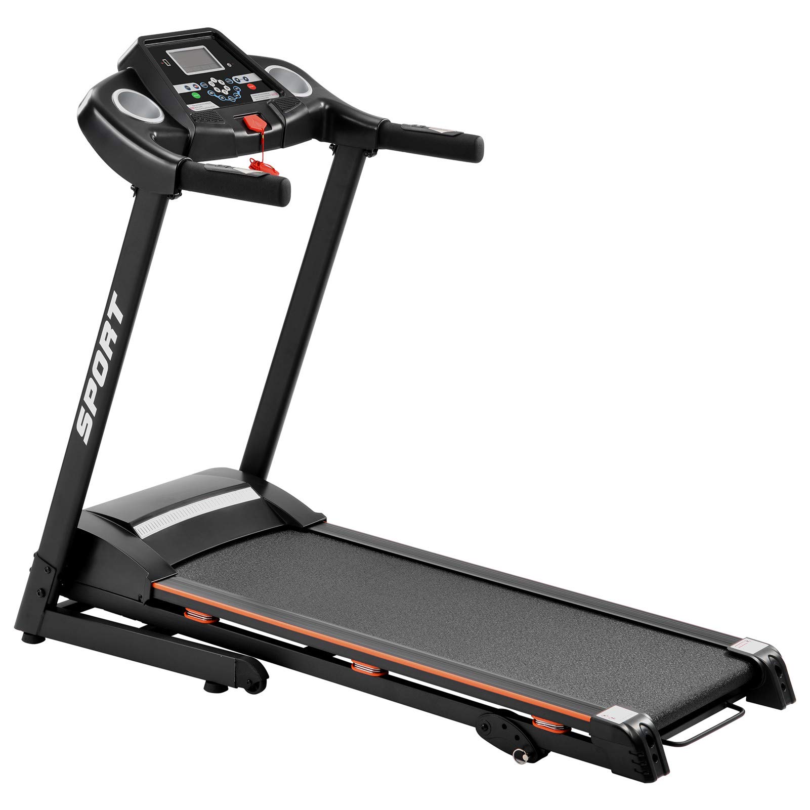 SONGBIRDTH Foldable Electric Treadmill for Home Gym - Compact Folding Running Machine with Quiet Motor for Cardio, Walking & Jogging Workouts - Perfect for Small Spaces, Apartments & Home Fitness Training