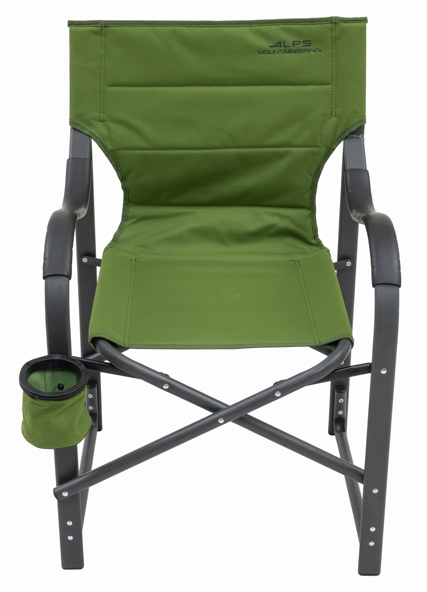ALPS Mountaineering Camping Chair for Adults - Heavy Duty Folding Chair with Padded Polyester Fabric, Sturdy Aluminum/Steel Frame & Tall Back Support - Perfect for Outdoor Camping, Hiking, Backpacking, Beach & Picnics