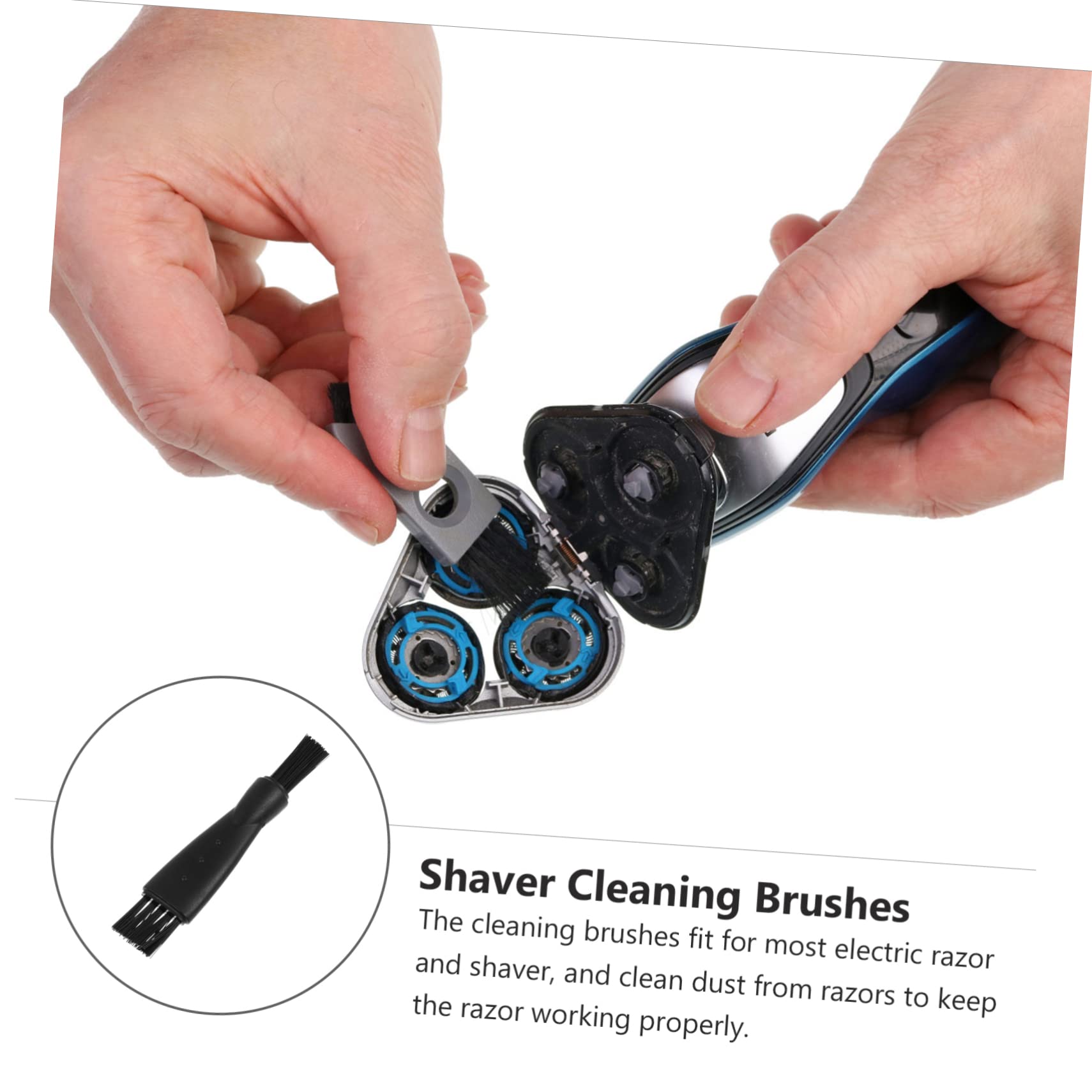 FOMIYES 50 Pcs Electric Shaving Brush Cleaner for Men - Rechargeable Trimmer & Razor Cleaning Tool - Perfect for Beard Grooming, Suit Maintenance & Travel Shaving Kit