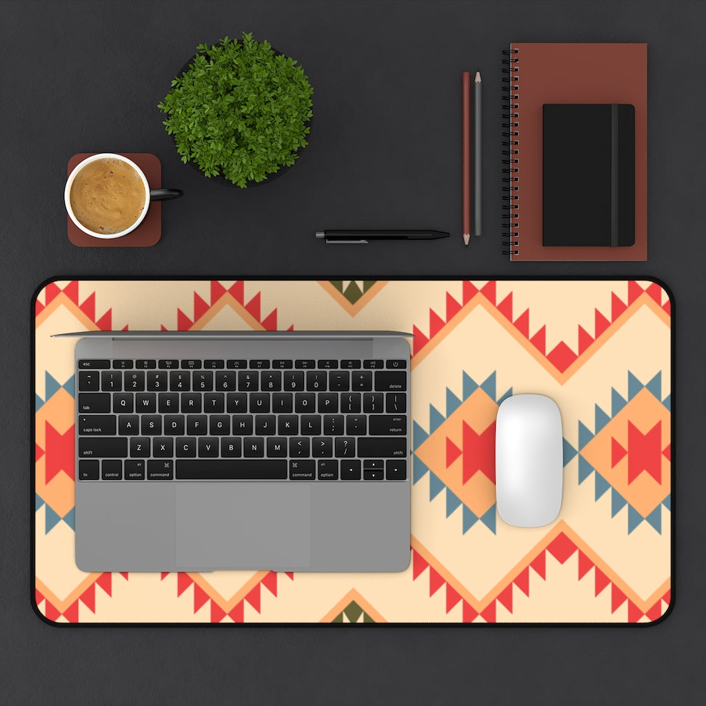 Boho Southwestern Canyon Slate Desk Mat - Extra Large Mouse Pad & Desk Accessory (3 Sizes) for Home Office, Gaming & Workspace Protection
