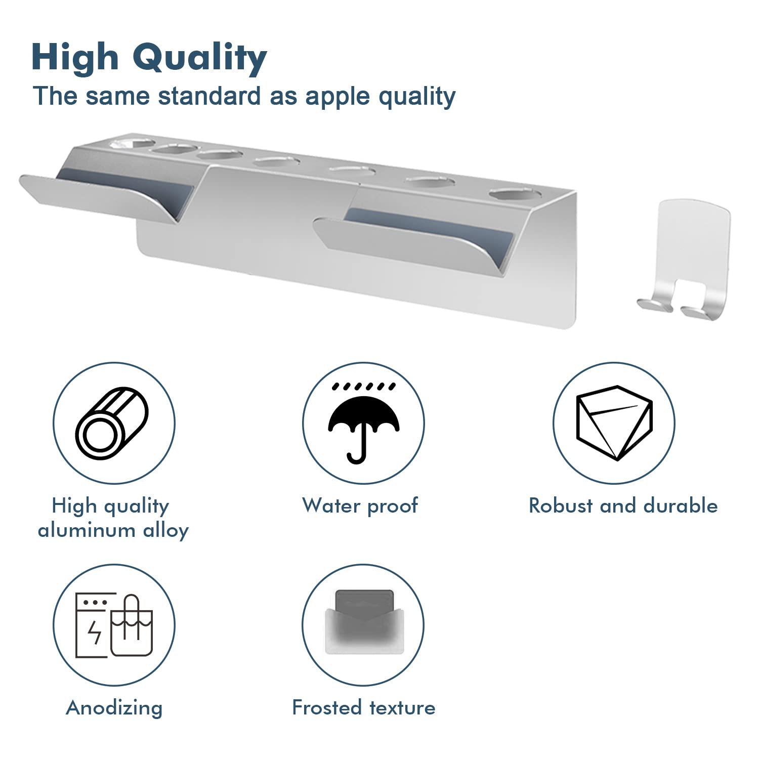 Dyson Airwrap Storage Stand Holder - Metal Wall Mount for 8-Hole Styler & Accessories | Space-Saving Organizer for Home, Bedroom & Bathroom | Silver (Stand Only) | Perfect for Salon-Style Styling & Clutter-Free Vanity