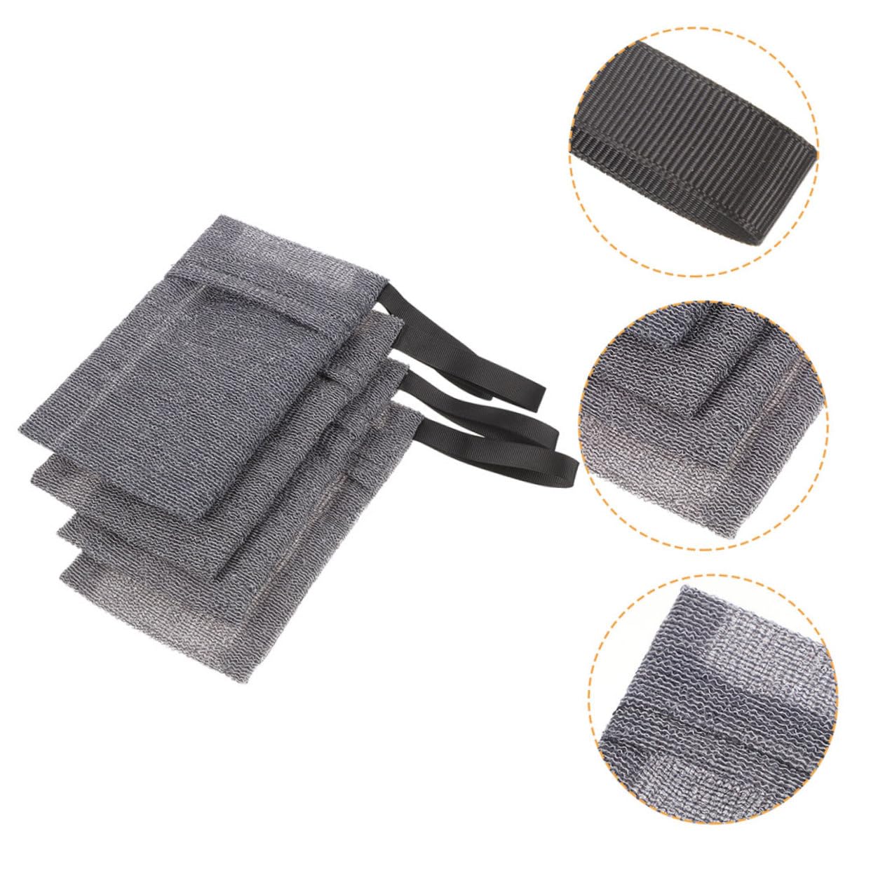 6Pcs Soap Saver Pouch - Reusable Mesh Soap Bags for Storing Bar Soap | Portable & Eco-Friendly Soap Accessories | Ideal for Travel, Camping & Home Use | Creates Rich Lather & Extends Soap Life