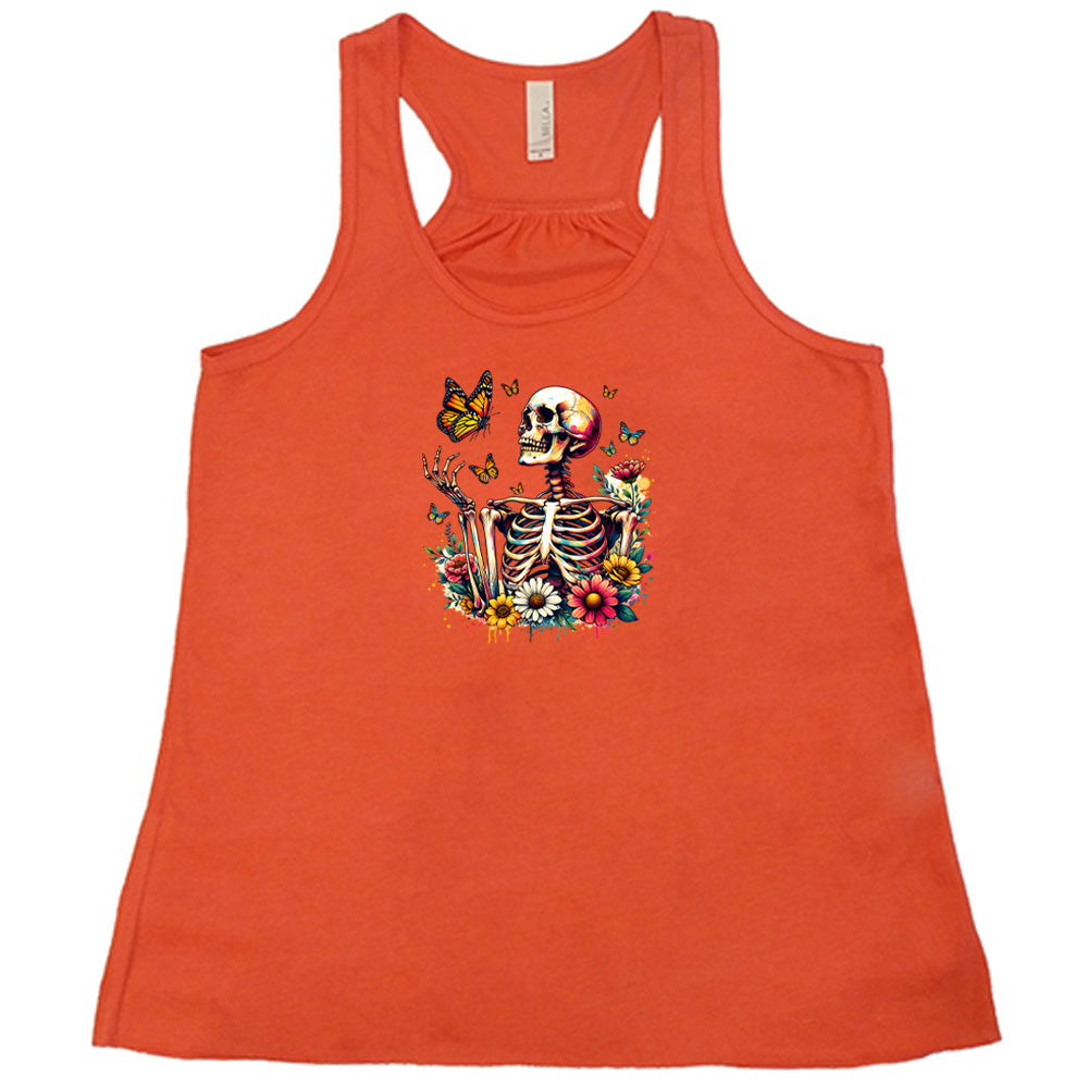 Skeleton Butterflies T-Shirt - Gothic Style Graphic Tee for Men & Women - Perfect for Halloween, Parties, and Alternative Fashion