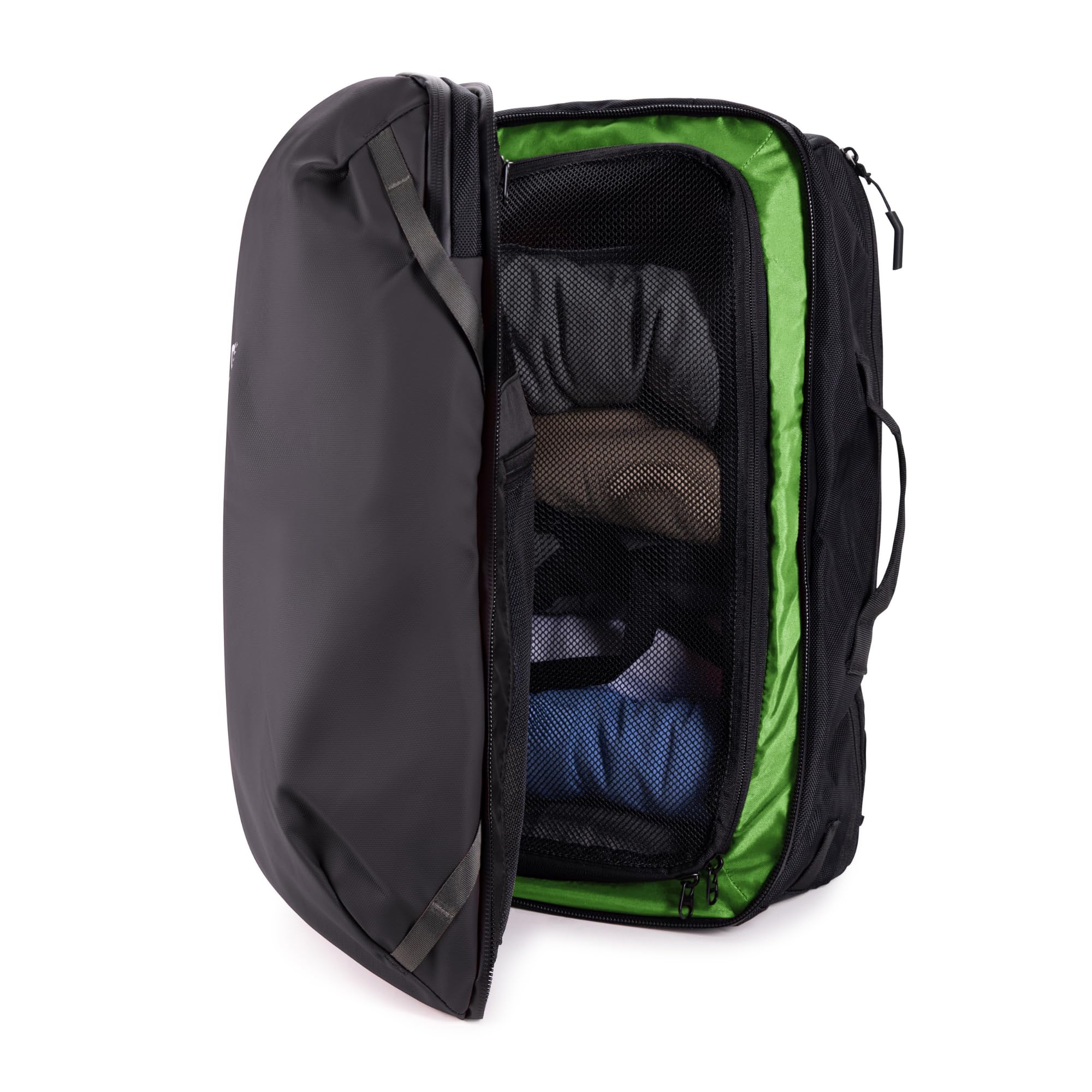 **COR Surf Travel Backpack 40L - Waterproof Carry-On Laptop Backpack with Secret Passport Pockets for Men & Women | Business Weekender & Daypack for Air Travel, Commuting & Outdoor Adventures | The Island Hopper (Black)**