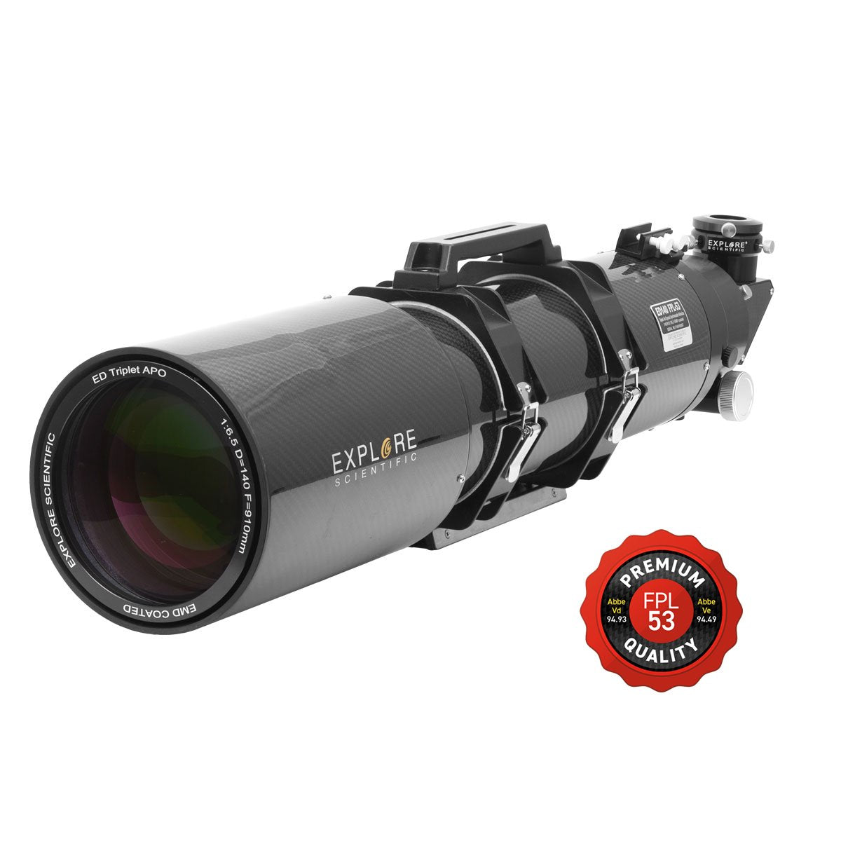 Explore Scientific 140mm f/6.7 FPL-53 Air Spaced Triplet ED APO Refractor Telescope - Premium Astrophotography & Stargazing for Deep Space Observation
