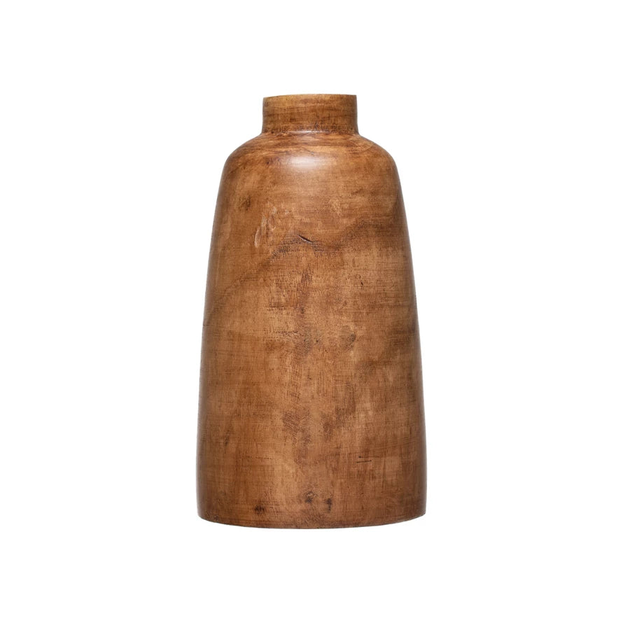 Handmade Paulownia Wood Vase - Natural Eco-Friendly Home Decor for Flowers & Centerpieces | Perfect for Farmhouse, Boho & Wedding Decor