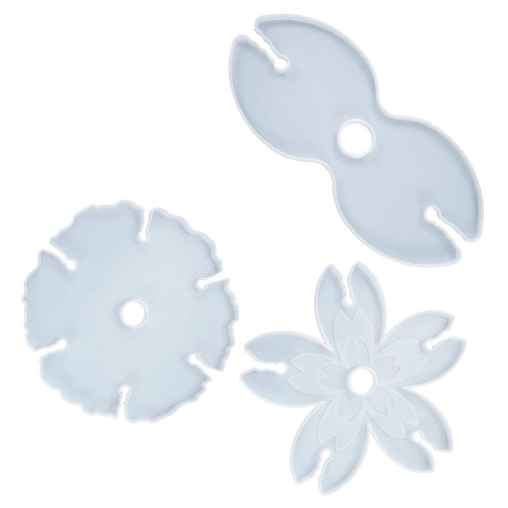 3pcs Wine Rack Resin Molds - DIY Epoxy Silicone Casting Molds for Wine Bottle & Glass Holder - Perfect for Home Bar, Kitchen Decor, and Gift Making