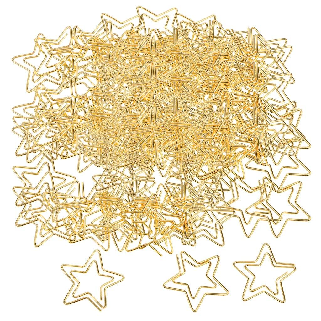 120-Piece Star Shaped Paper Clips - Colorful Small Bookmark Clips for Office, School, and Home Organization - Perfect for DIY Crafts, Scrapbooking, and Gift Wrapping