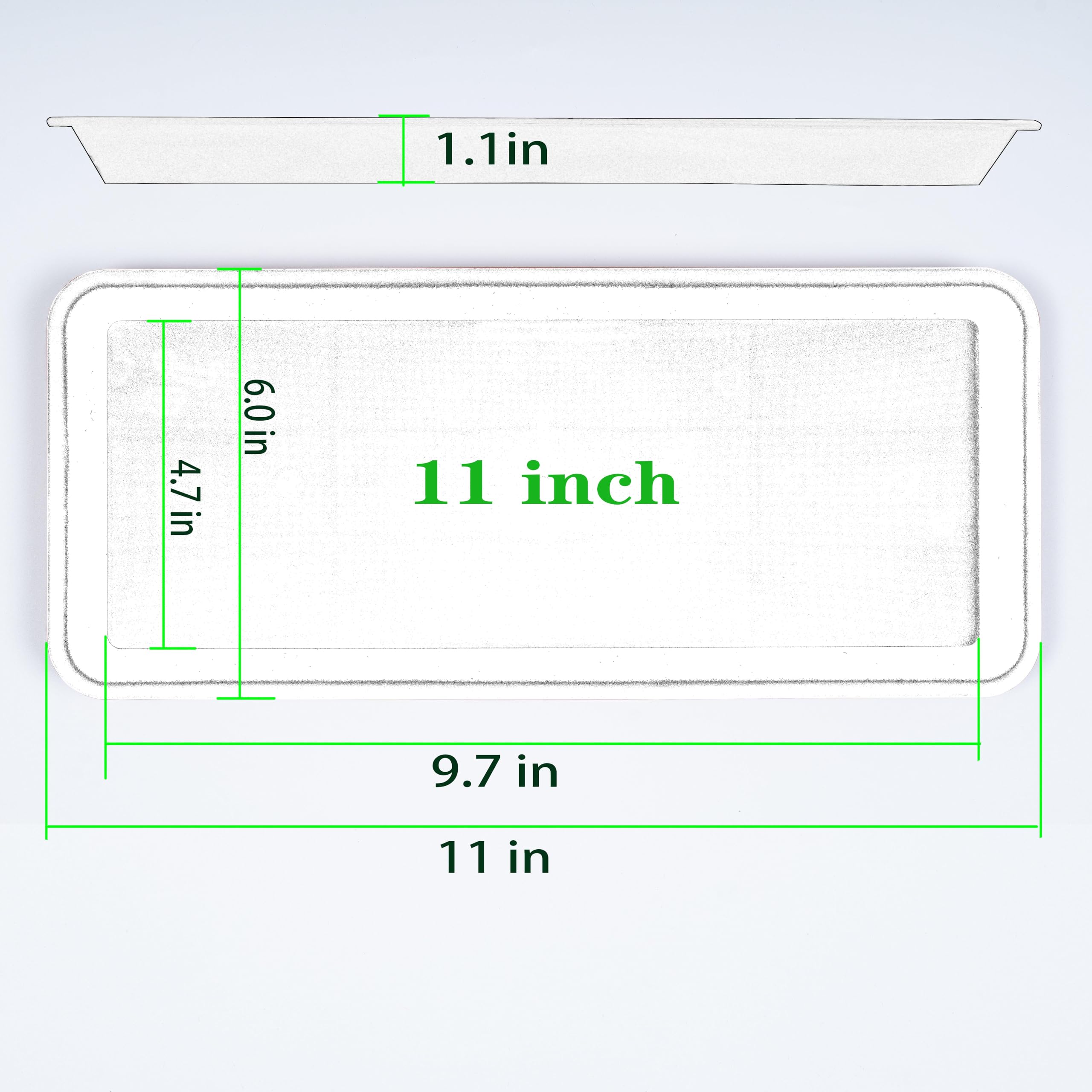 **Rectangle Plant Tray - Drip Tray & Pot Saucer for Indoor/Outdoor Plants | Seed Germination Tray | Perfect for Gardening, Greenhouses & Home Decor**
