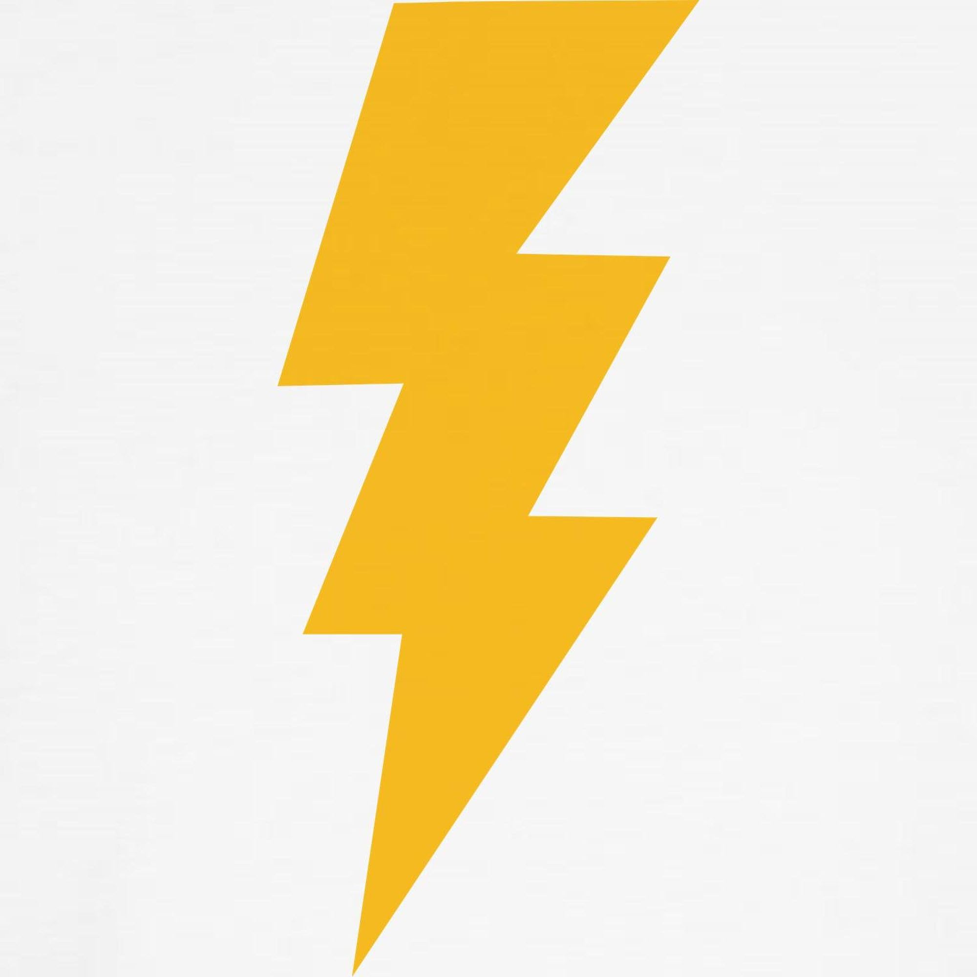 Yellow Flash Lightning Bolt Toddler T-Shirt - 100% Cotton Cute Graphic Tee for Boys & Girls - Perfect for Playdates, Birthday Parties & Everyday Wear