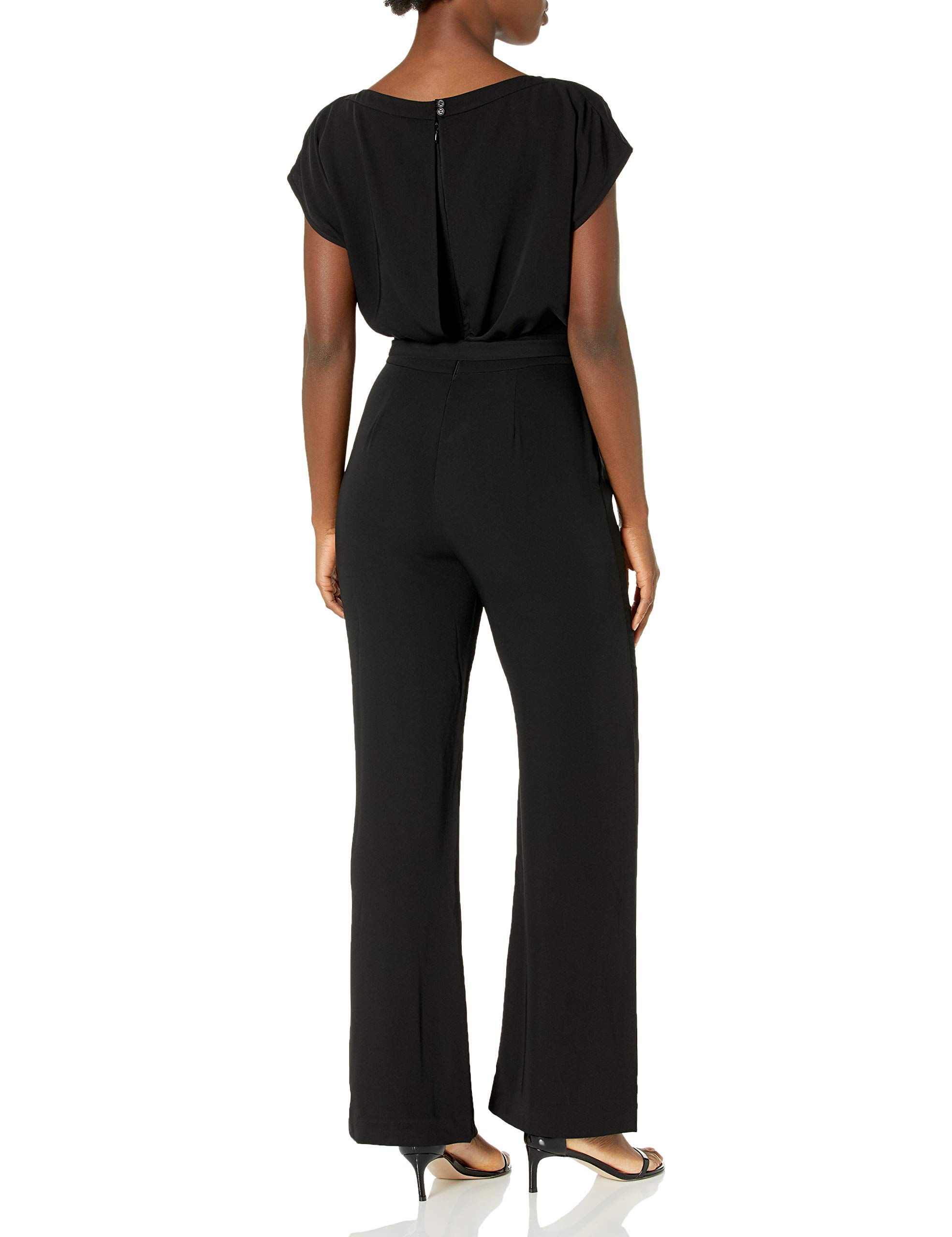 Eliza J Women's Cap Sleeve Wide Leg Jumpsuit - Stylish Casual Romper for Summer, Beach, and Office Wear