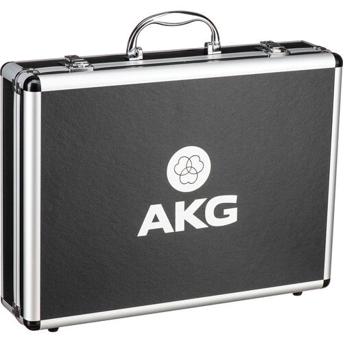 AKG 3828P30000 Durable Hard Case for Two C414 Microphones - Professional Studio & Live Sound Protection for XLR Condenser Mics