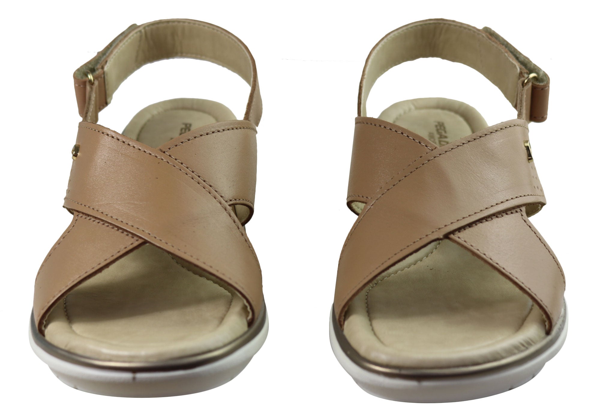 Pegada Paros Women's Comfortable Leather Sandals - Handmade in Brazil - Perfect for Beach, Vacation & Summer Outfits