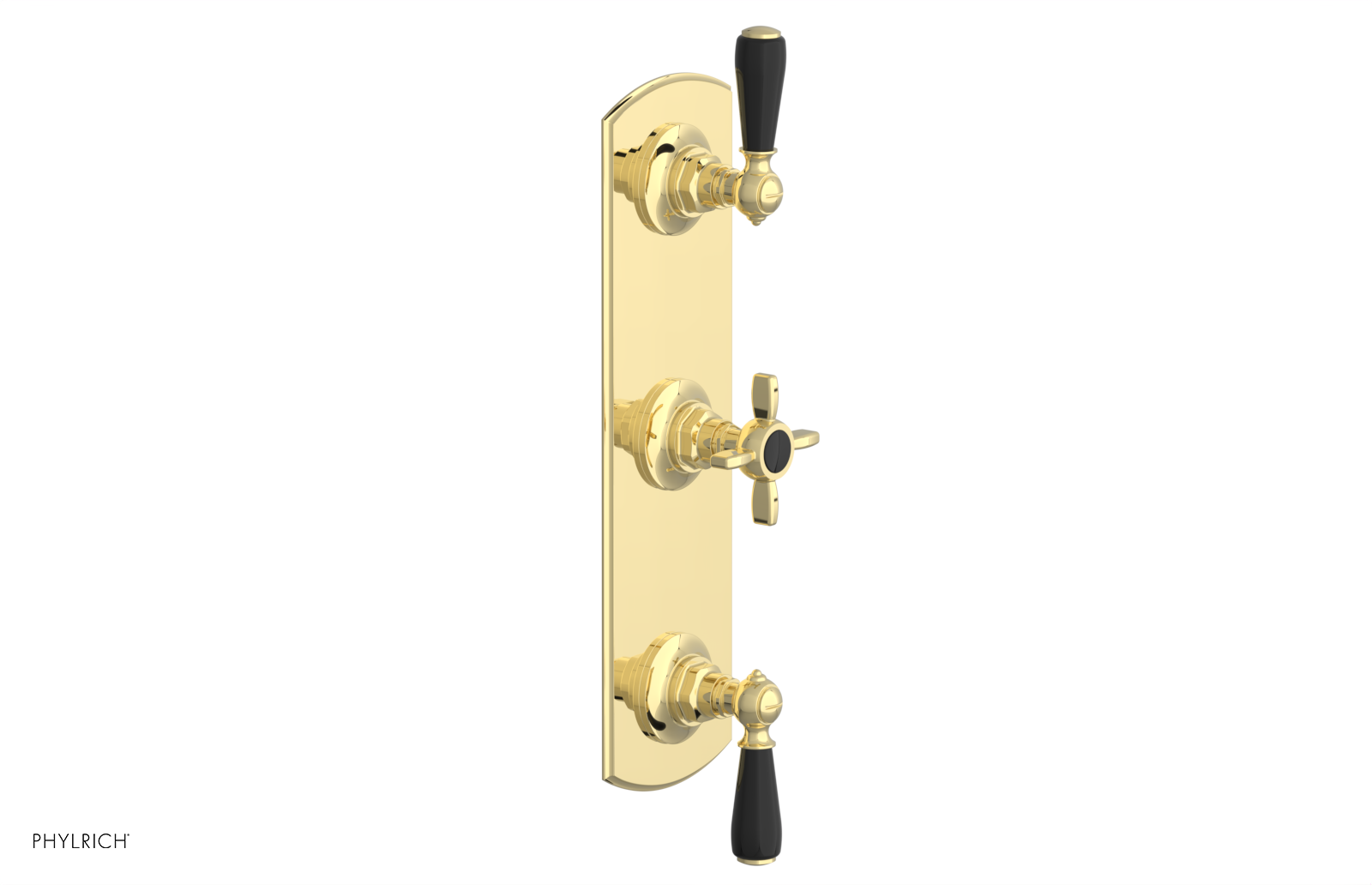 Jamestown Thermostatic Shower Valve with Dual Volume Control - Black Accents (Model 4 740) for Luxurious Bathroom Renovations & Spa-Like Shower Experience