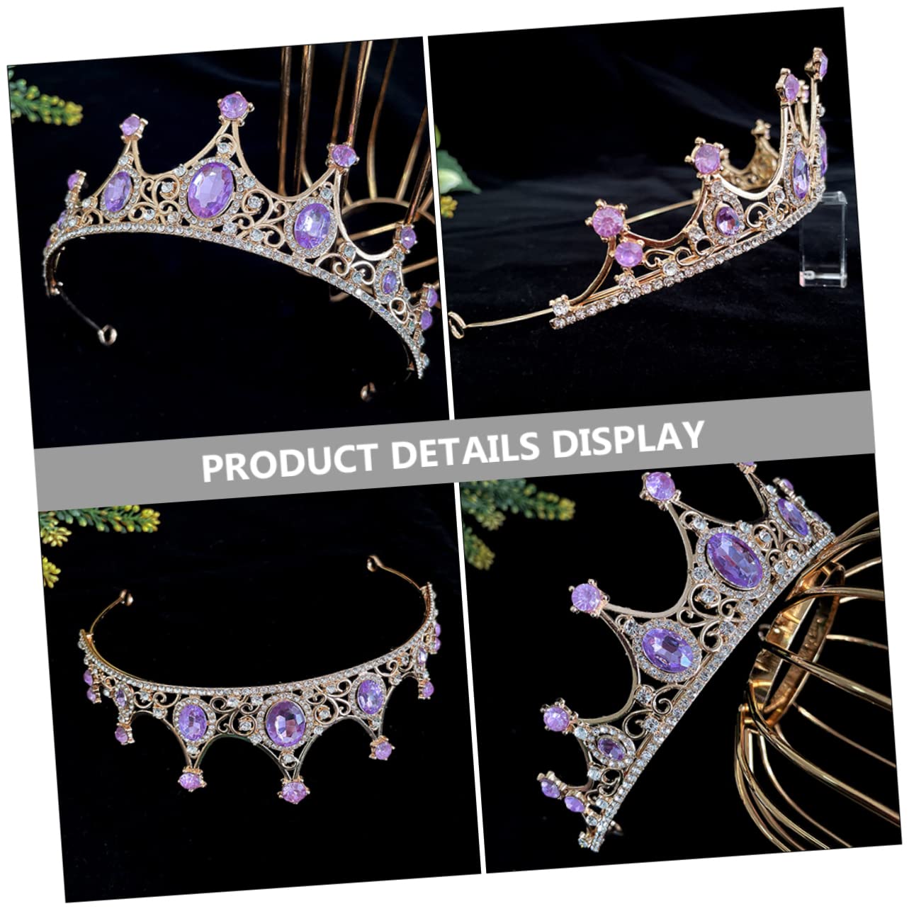 WOONEKY Bridal Tiara Crown - Elegant Wedding Headpiece for Brides & Girls, Kids Hair Accessories for Bridal Party, Flower Girl & Special Occasions | Perfect for Weddings, Prom, Pageants & Formal Events