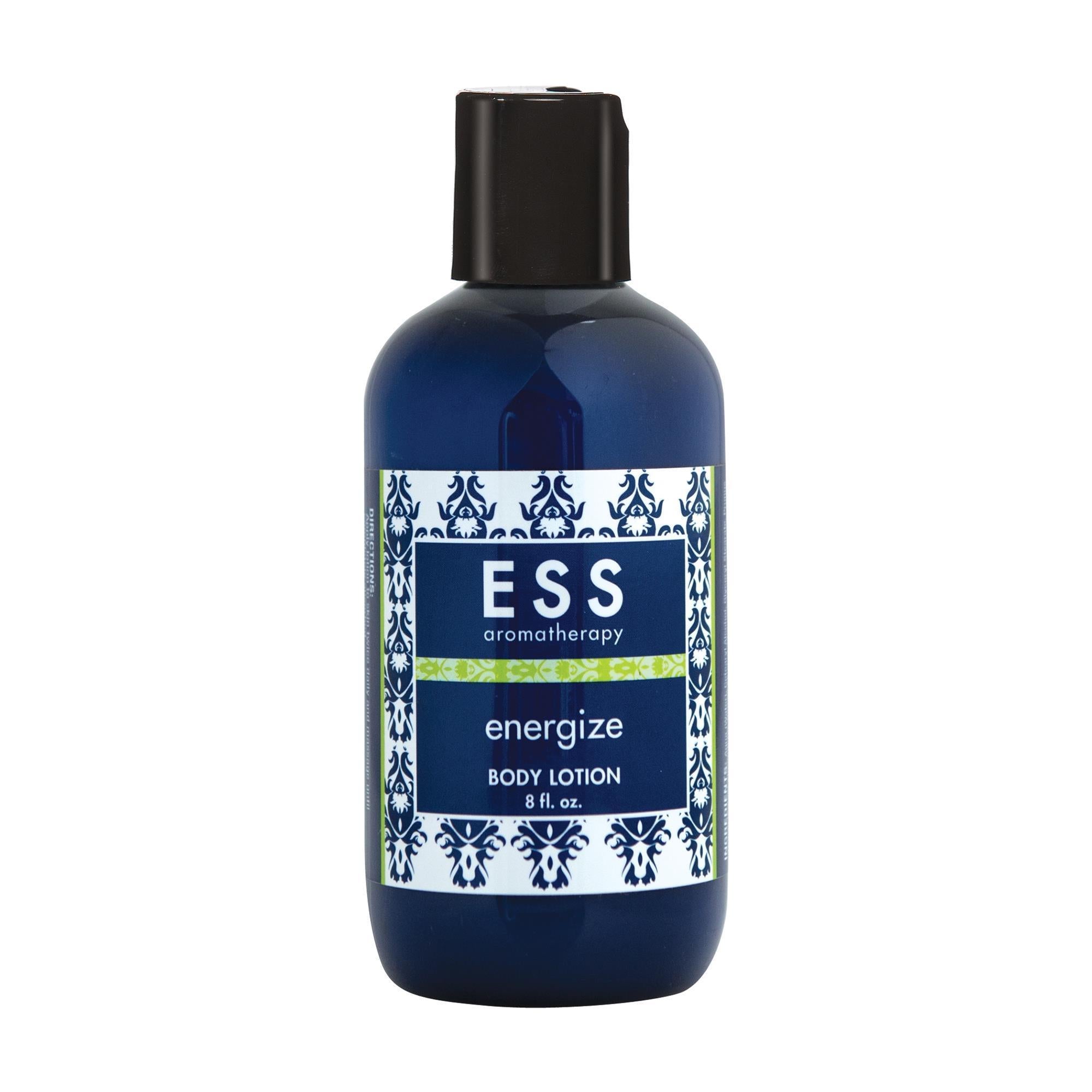 ESS Energize Body Lotion - 8oz Hydrating Moisturizer for Dry Skin | Energizing & Revitalizing Formula | Perfect for Daily Use & Post-Workout Recovery