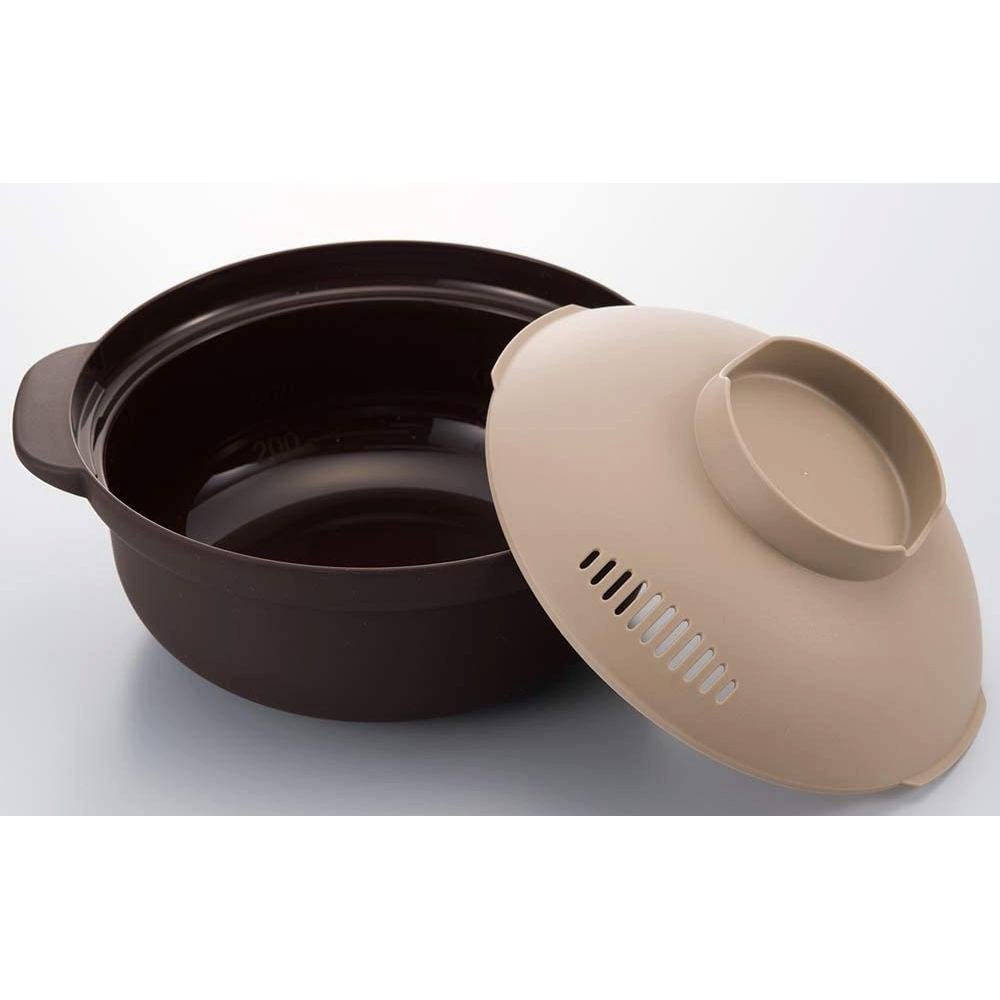 1.5L Single Serving Microwave Safe Nabemono Hot Pot - Perfect for Quick Meals, Dorm Cooking & Small Space Living