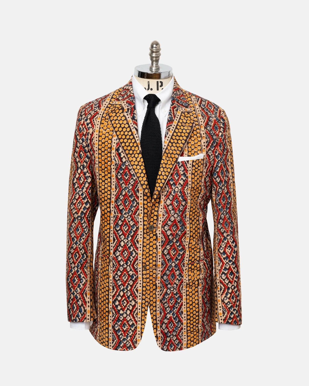 Classic Fit Batik Print Madras Sport Coat for Men - Stylish Casual Blazer for Weddings, Parties & Office Wear