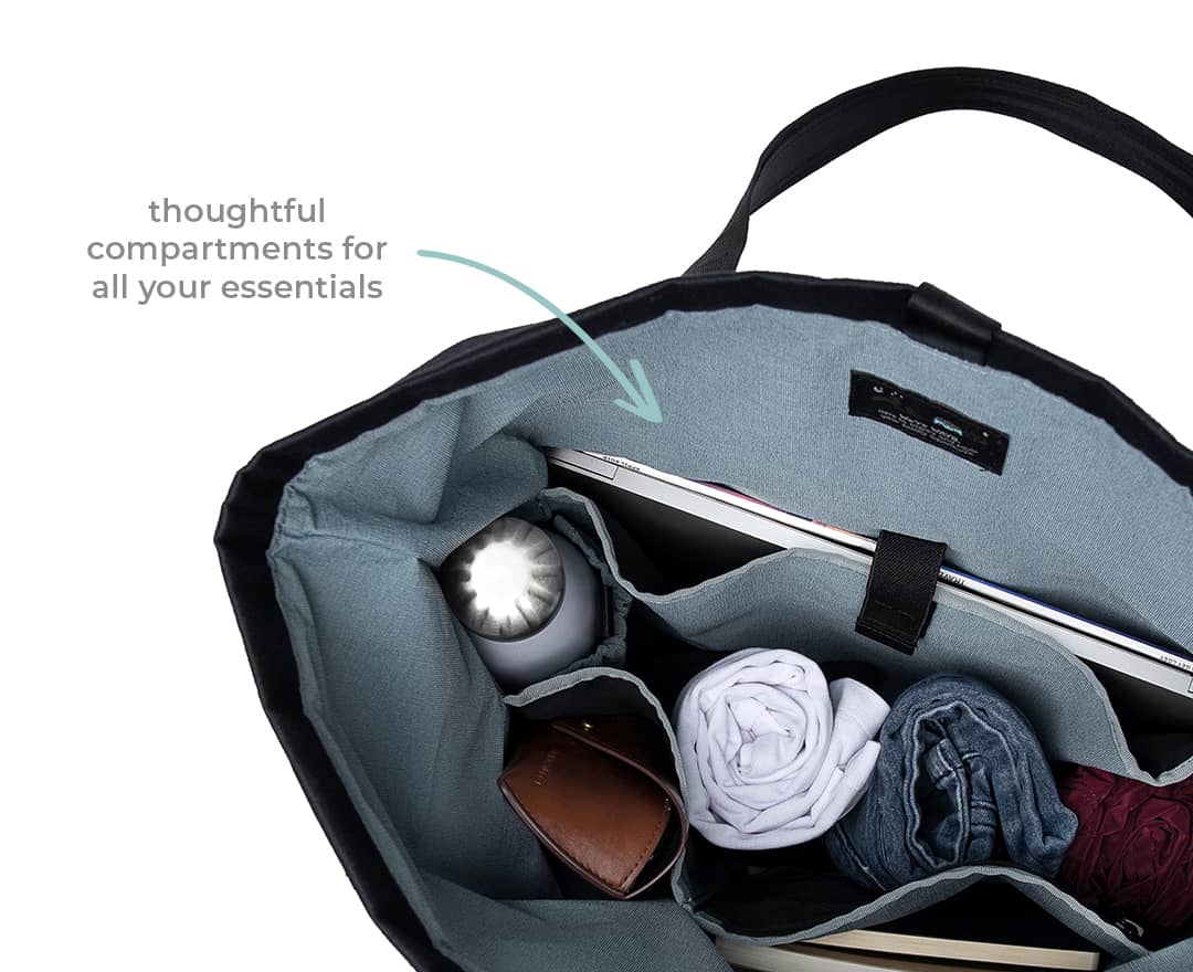 WAYB Ready to Roam Tote - Lightweight & Durable Travel Tote Bag for Women & Men - Perfect for Airplane, Beach, Gym & Everyday Carry