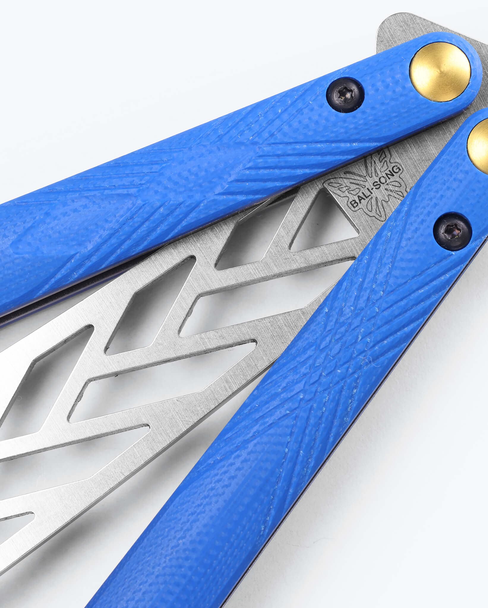 Necron™ Tactical Folding Knife - Blue G10 Handle for Outdoor, Camping & EDC | Durable & Lightweight Survival Tool