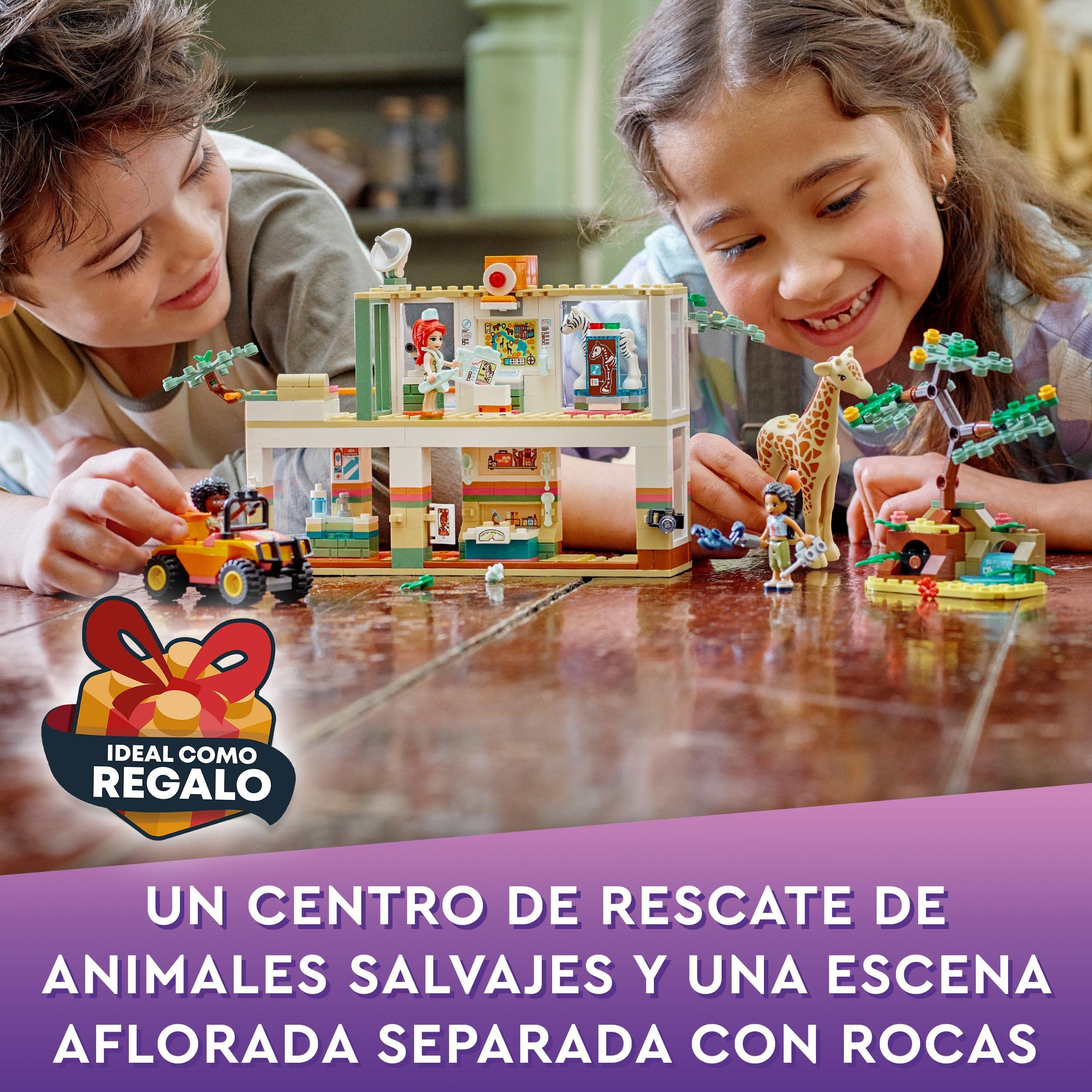 LEGO 41717 Friends Mia's Wildlife Rescue Toy Set with Zebra & Giraffe Animals, Mini Dolls & Car - Perfect Christmas Gift for Kids & Santa Presents - Great for Pretend Play, Animal Rescue Adventures & Holiday Gifting