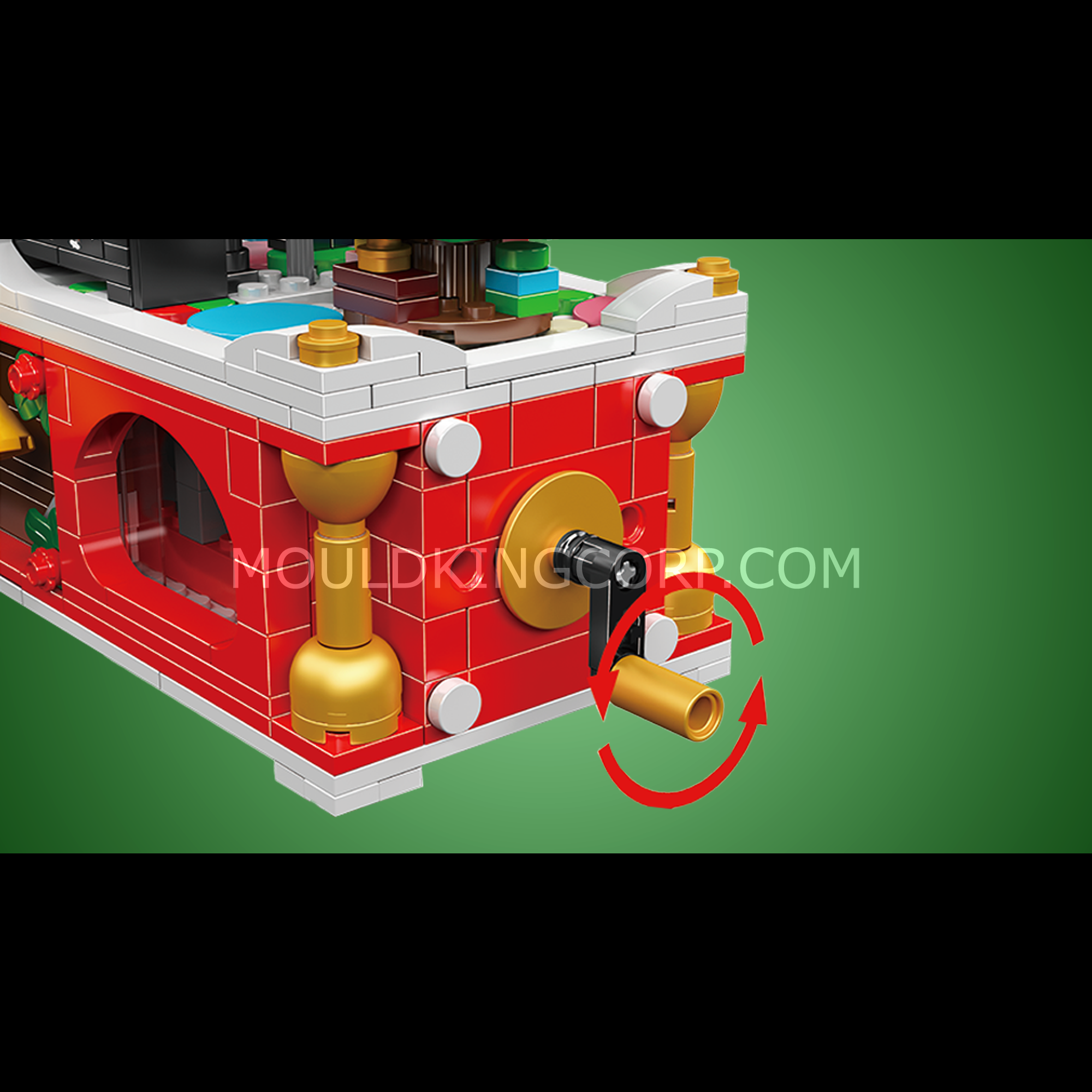 Mould King 10162 Christmas Carnival Band Building Set - 1045 Piece Holiday Themed Building Blocks for Kids & Adults | Perfect for Christmas Decorations, Gift Giving & Family Bonding Activities