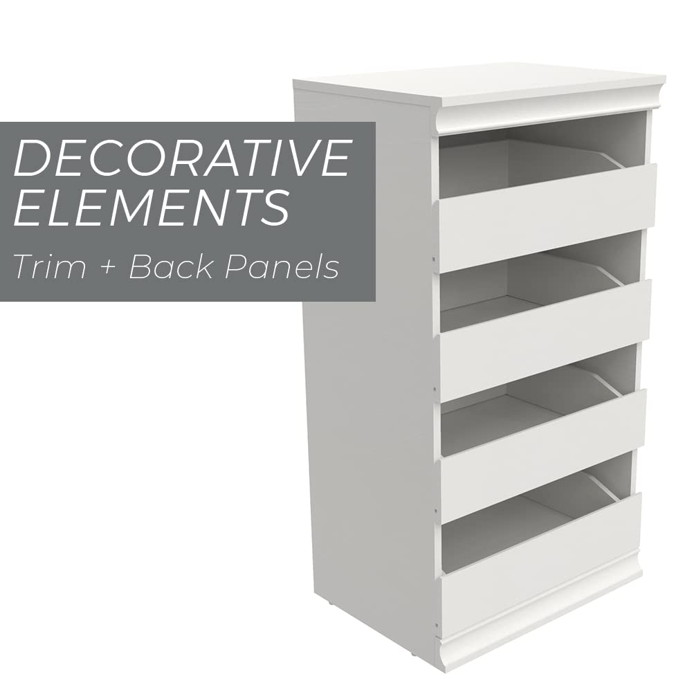 ClosetMaid 5-Shelf Modular Storage Unit with 3 Drawers - White | Space-Saving Organizer for Bedroom, Closet & Office | Easy Assembly Home Storage Solution