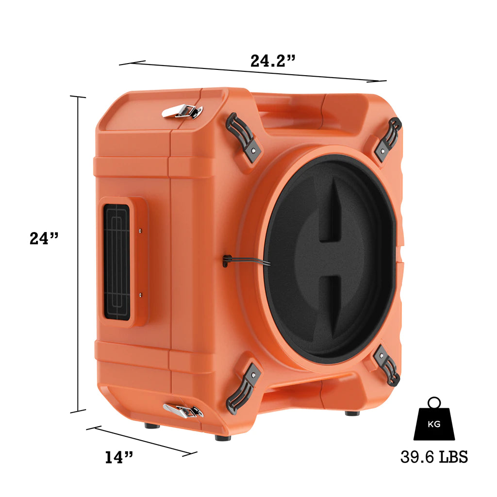 AlorAir HEPA Pro 970 Air Scrubber with UV-C Light Sterilization - Professional Air Purifier for Home, Office, and Commercial Use - Removes Dust, Allergens, and Germs - Ideal for Allergy Relief and Indoor Air Quality Improvement