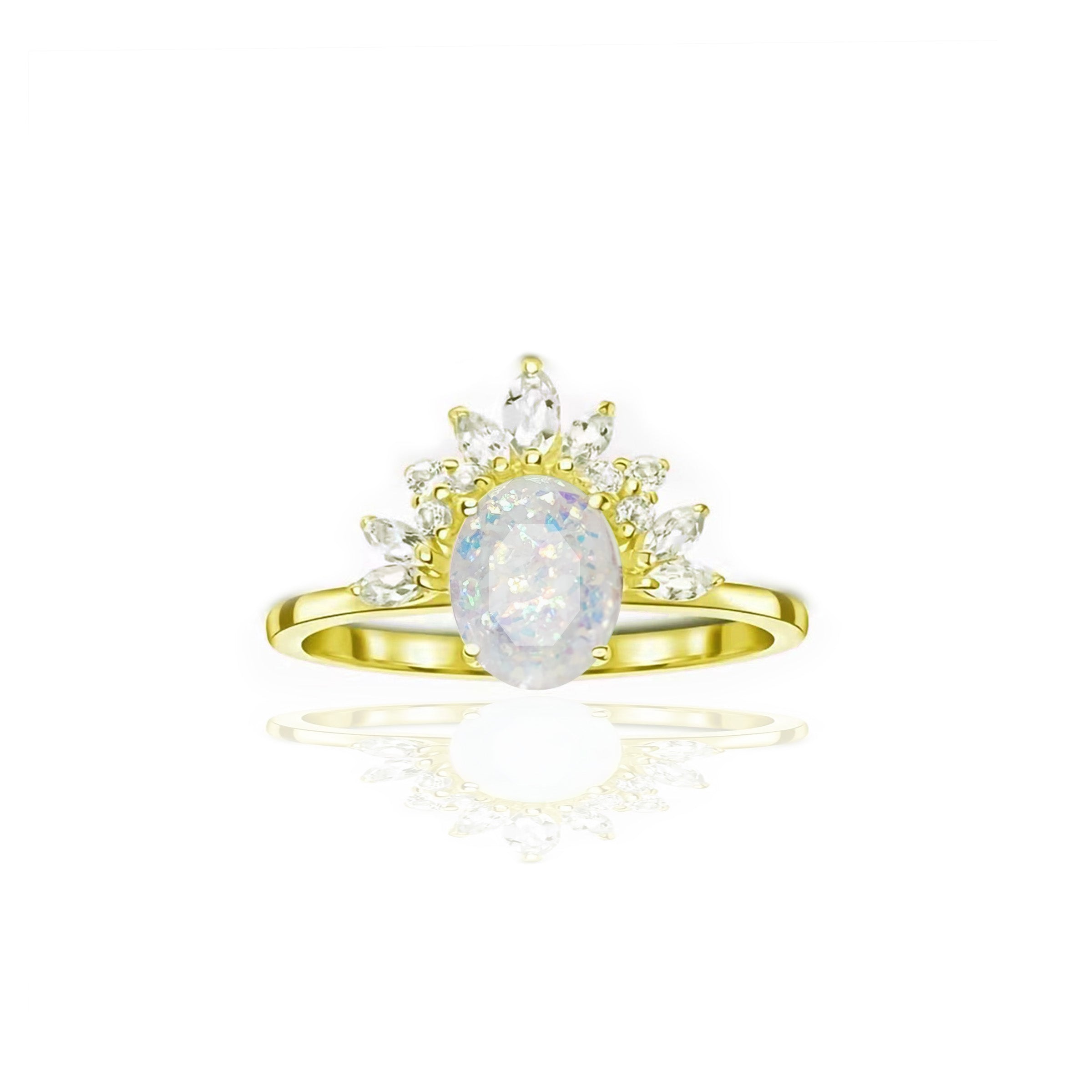 Radiant Crown: Ashes Ring - Elegant Gothic Jewelry for Women | Handcrafted Silver Statement Ring | Perfect for Cosplay, Weddings & Alternative Fashion