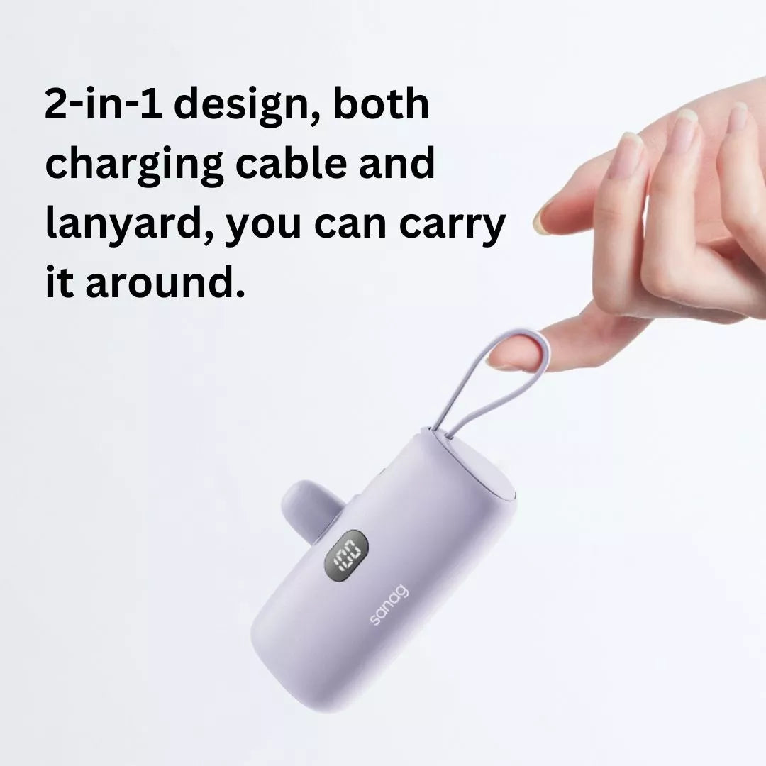 Sanag K20 Pro Fast Charging 10000mAh Portable Power Bank - High-Speed USB-C Charging for iPhone, Samsung, Android Phones - Perfect for Travel, Camping, and Emergency Backup